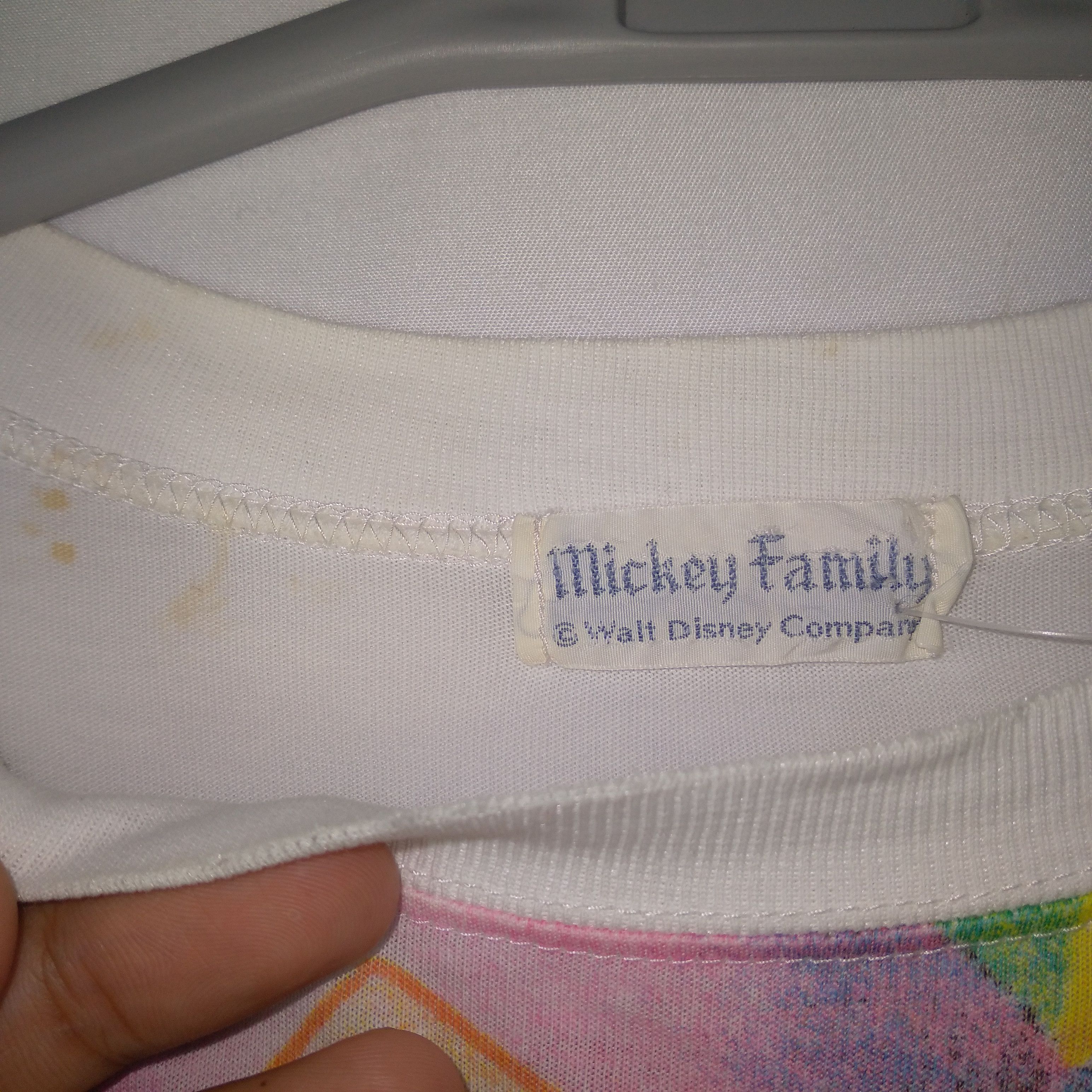 Disney × Mickey Mouse × Vintage Vintage 90s Mickey And Minnie Mouse Colourful Overprint Tee Size US M / EU 48-50 / 2 - 10 Thumbnail