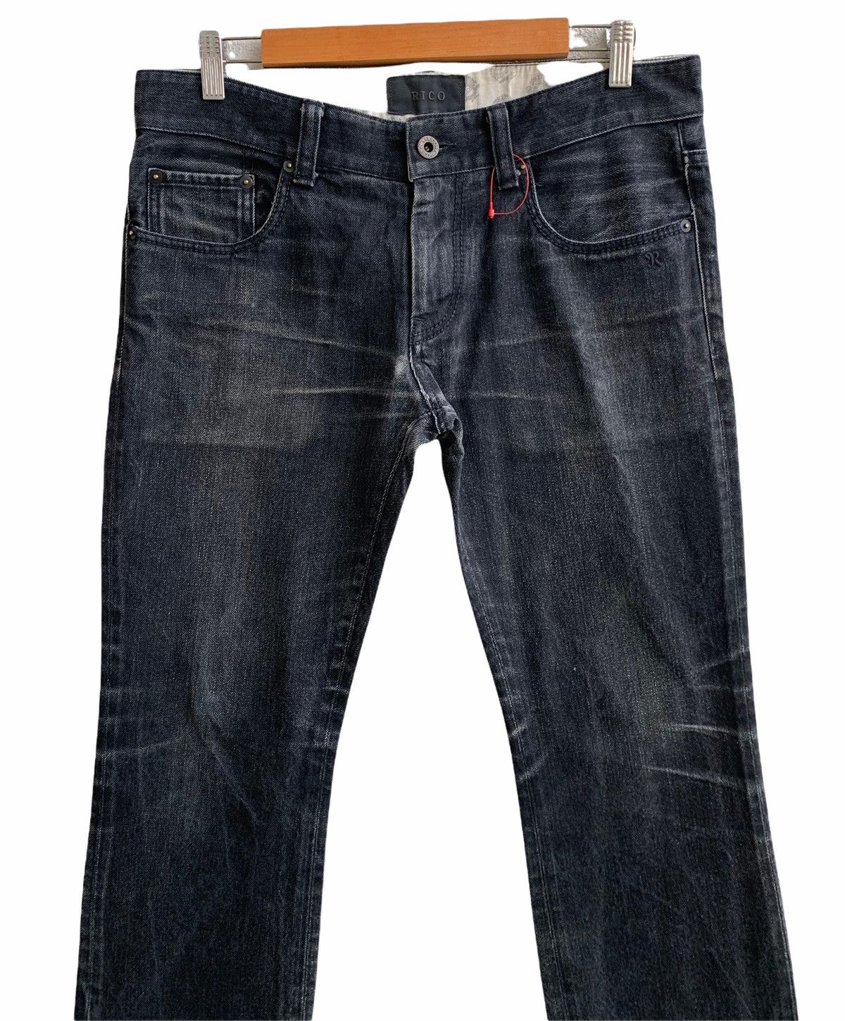 Japanese Brand Vintage Rico Distressed Denim Jeans Size US 33 - 3 Thumbnail