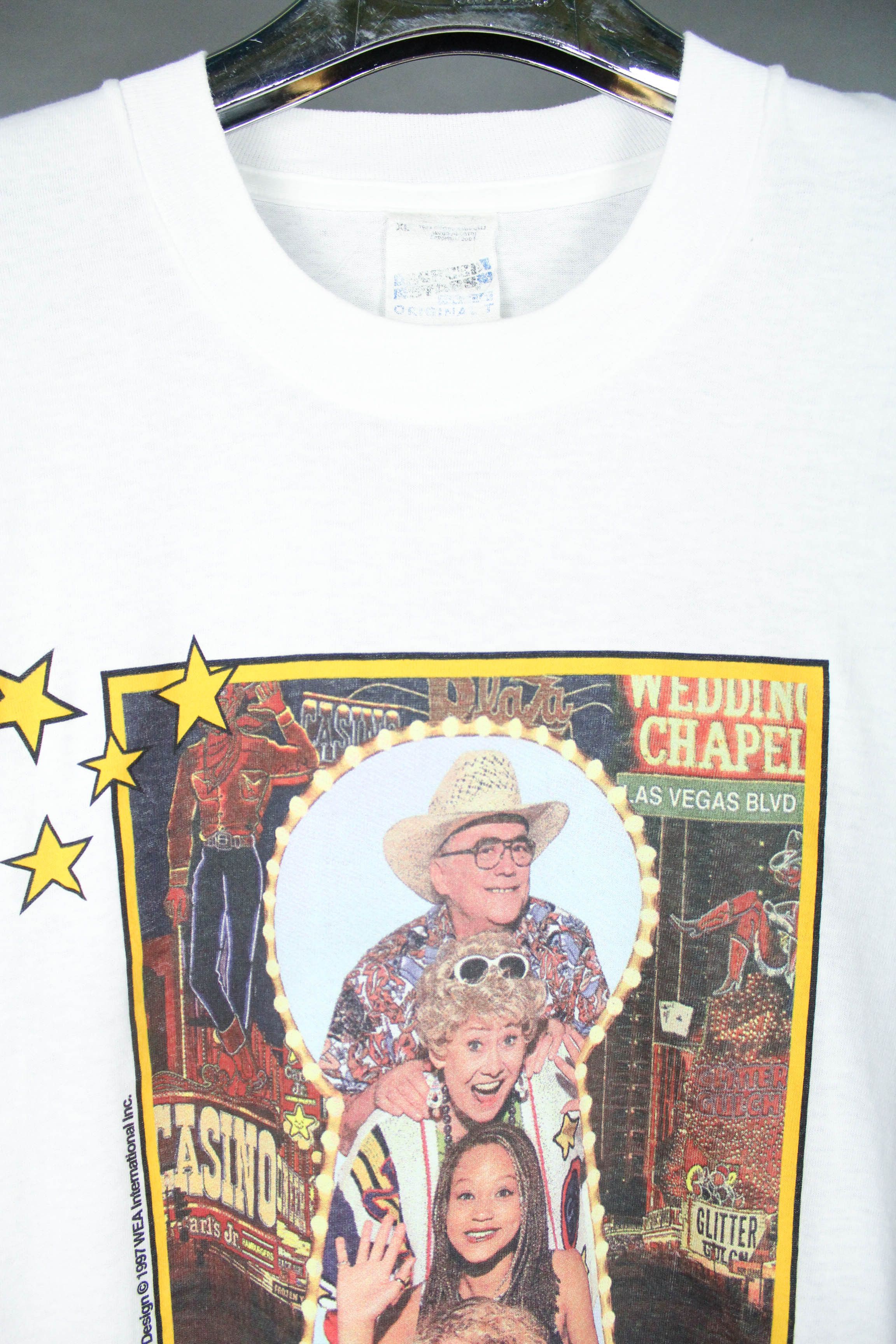 Vintage Screen Stars Granada Television 1997 Viva Las Vegas T-shirt Size US XL / EU 56 / 4 - 6 Thumbnail