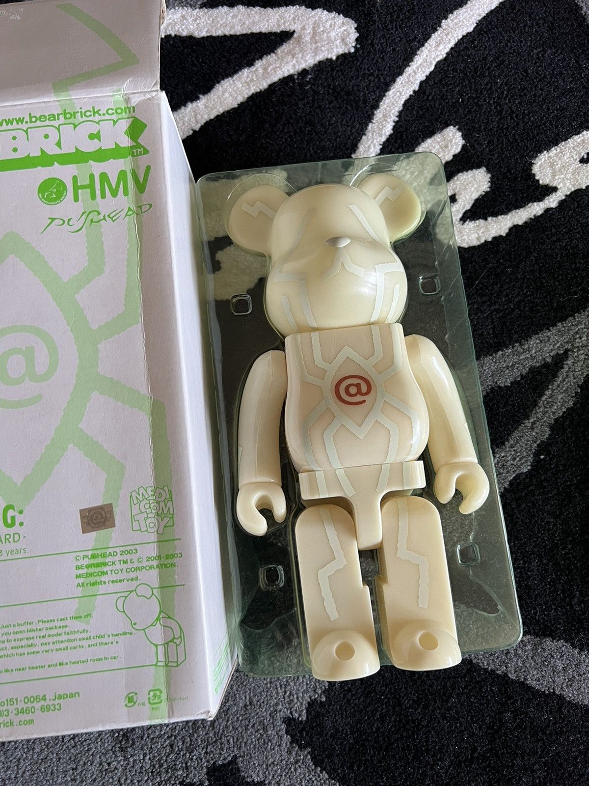 Medicom Bearbrick 2003 400% Medicom Bearbrick Pushead HMV Spider 