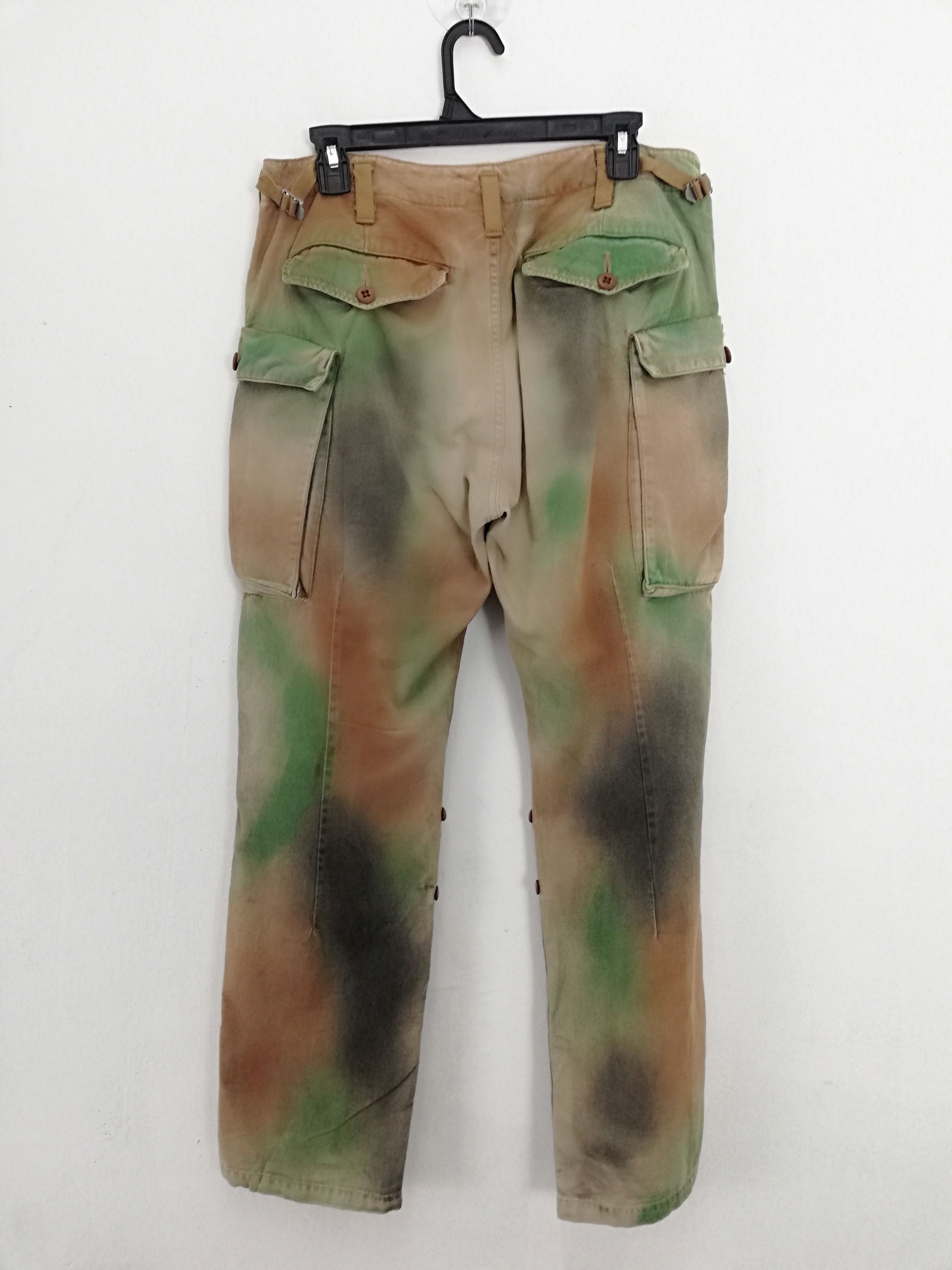 Designer × Japanese Brand 💥CUSTOM💥White Line Tie Dye MultiPocket Cargo Pant #0554 Size US 31 - 7 Thumbnail