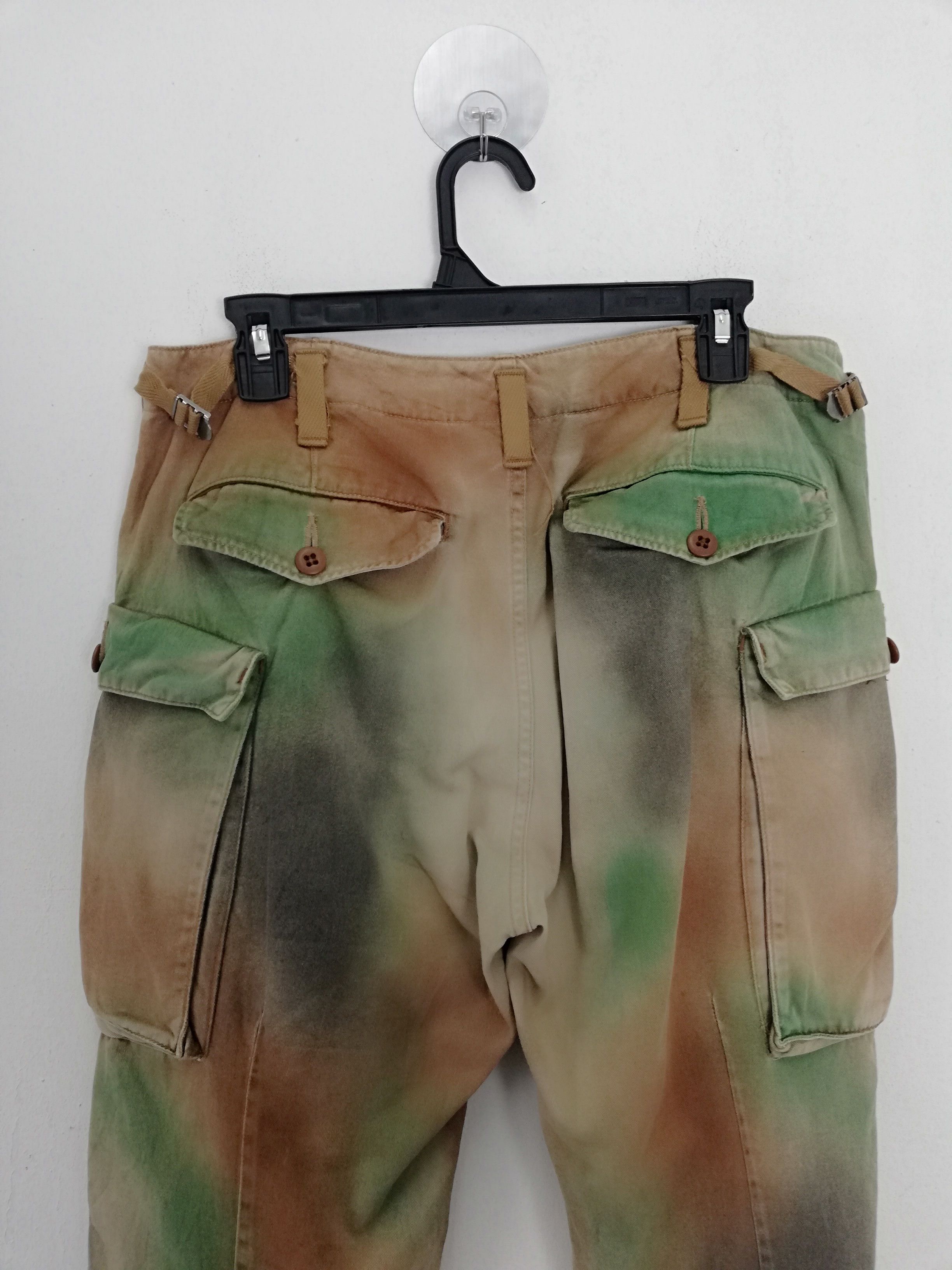 Designer × Japanese Brand 💥CUSTOM💥White Line Tie Dye MultiPocket Cargo Pant #0554 Size US 31 - 8 Thumbnail