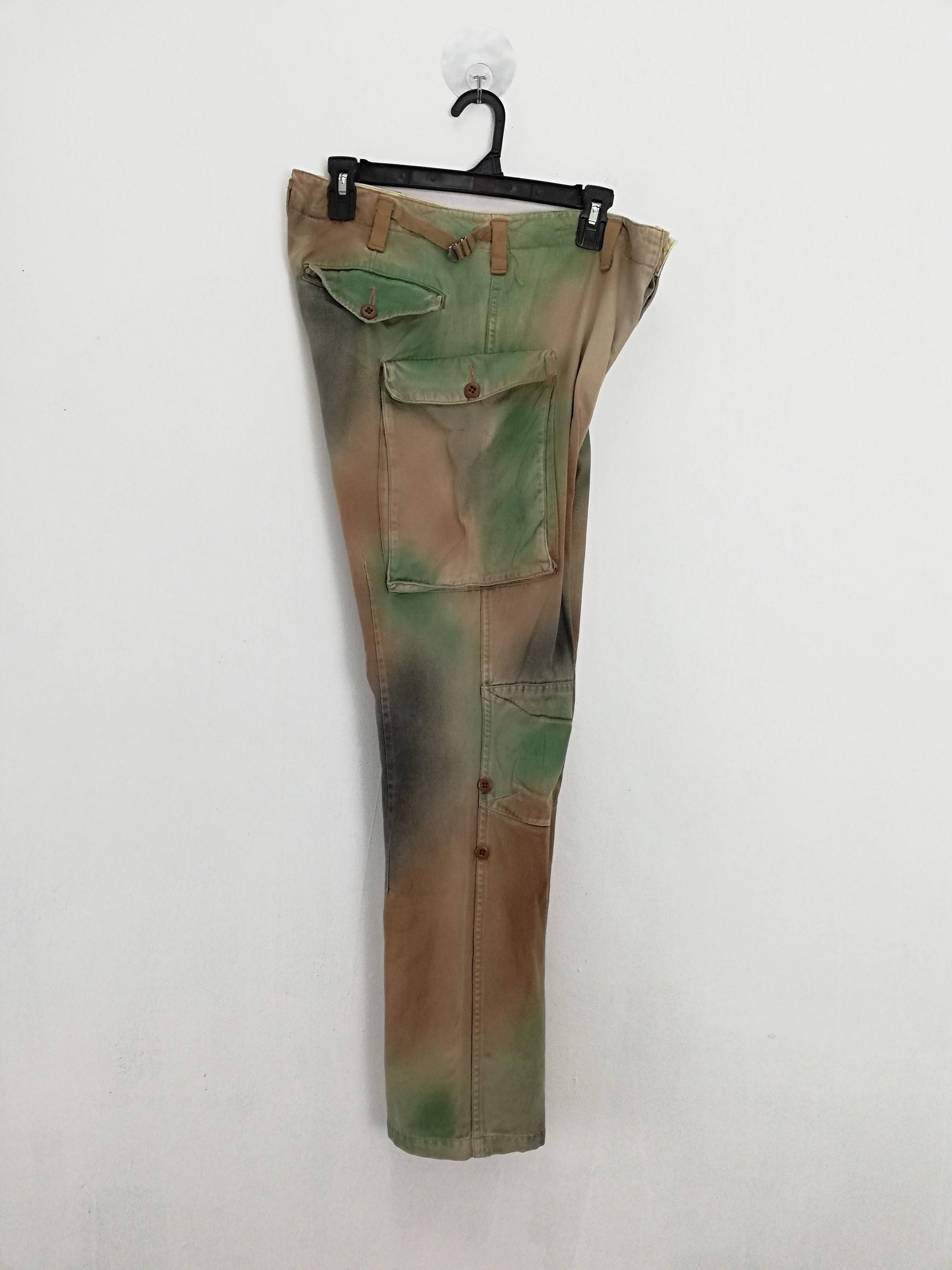 Designer × Japanese Brand 💥CUSTOM💥White Line Tie Dye MultiPocket Cargo Pant #0554 Size US 31 - 10 Thumbnail