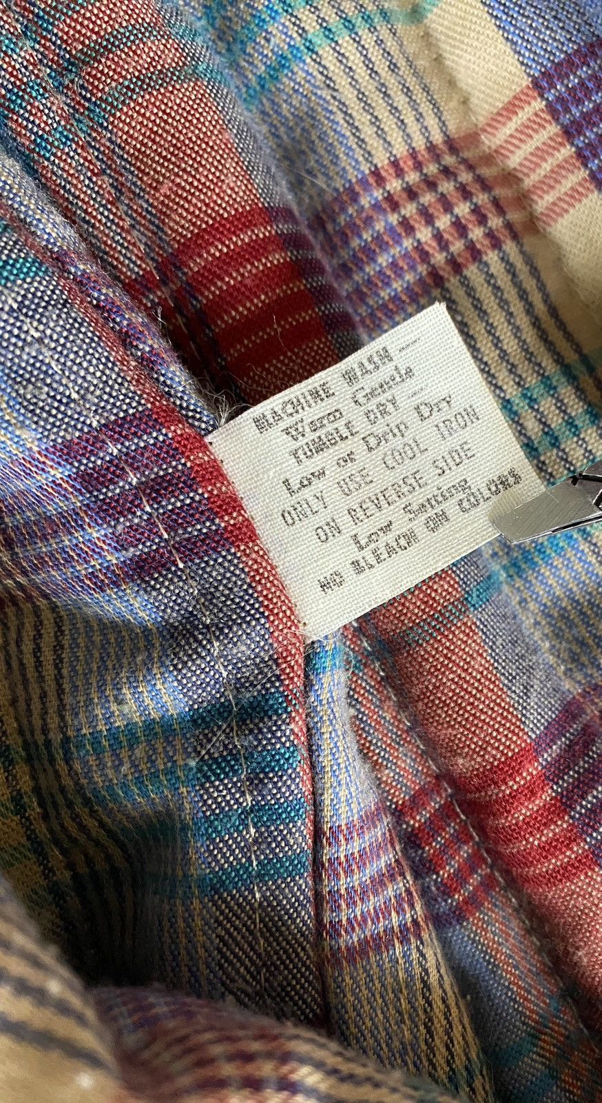 Vintage Vintage 70’s Corduroy & Plaid Distressed Snap Button Vest Size US S / EU 44-46 / 1 - 12 Thumbnail