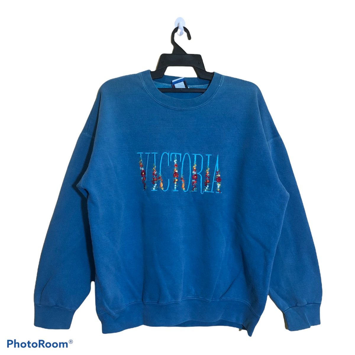 Japanese Brand × Vintage Vintage 90s Victoria with embroidery spellout sweatshirt Size US XL / EU 56 / 4 - 1 Thumbnail