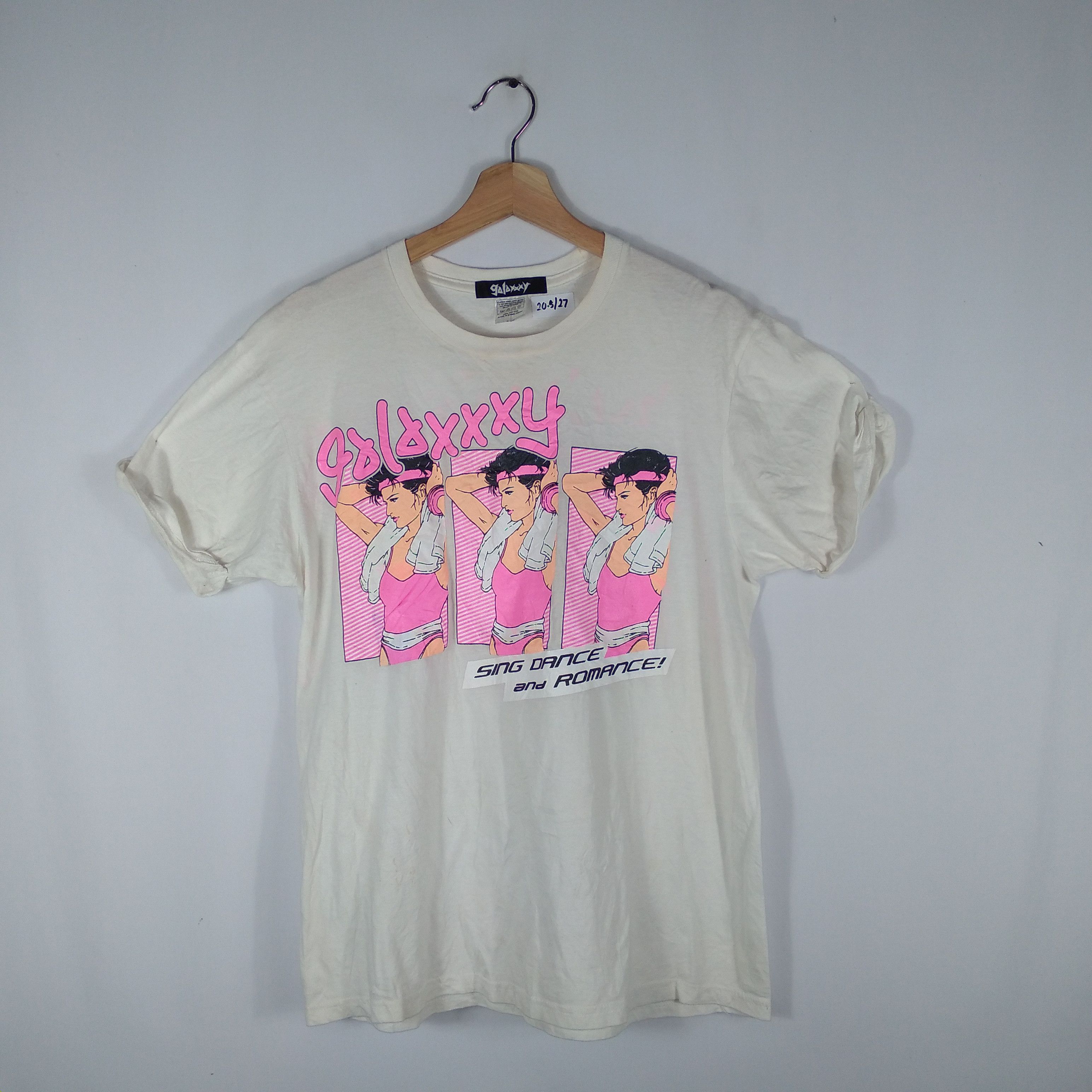 Japanese Brand × Vintage Galaxxxy Sing Dance Romance Punk Sleeves Style Promo Tee Size US M / EU 48-50 / 2 - 1 Thumbnail