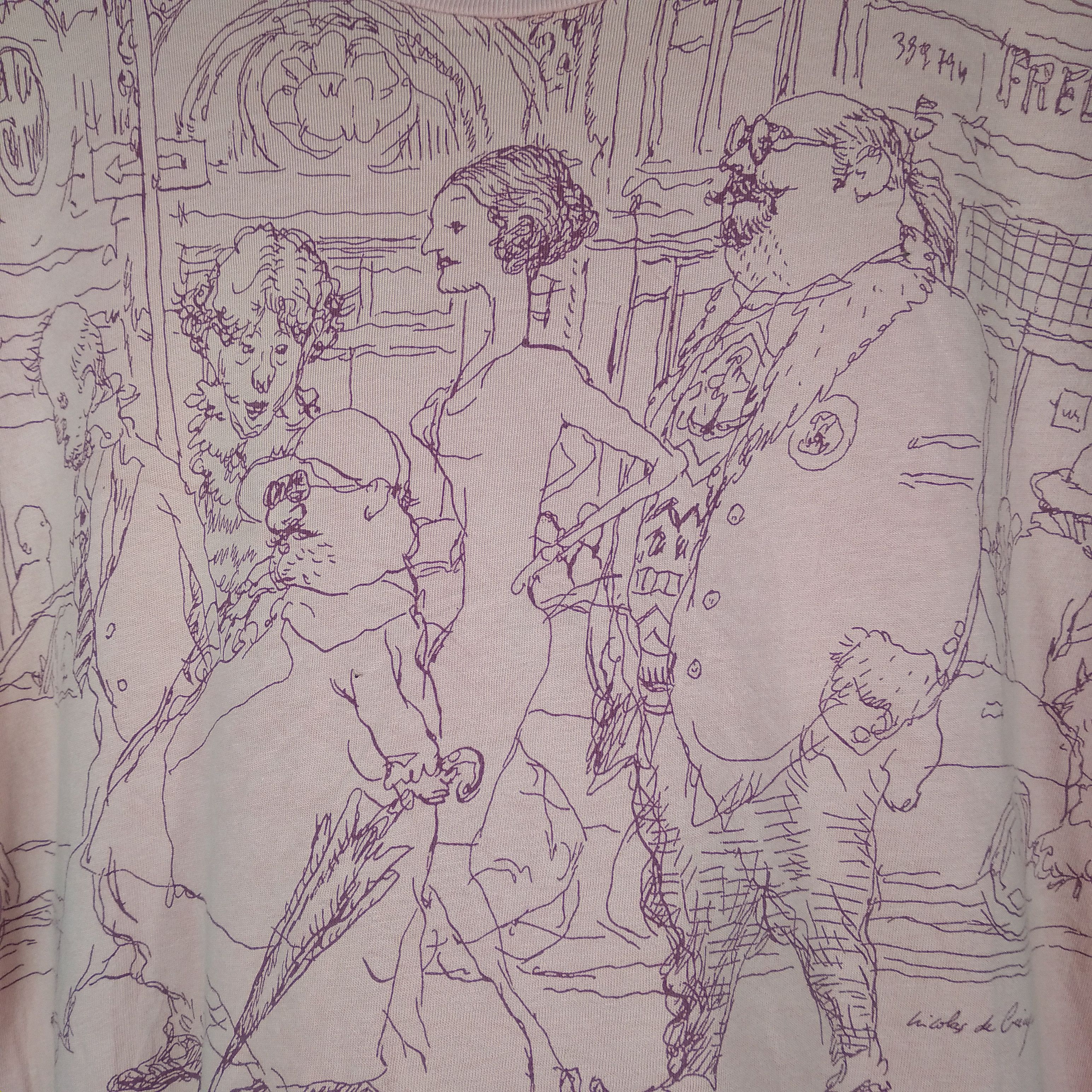 Japanese Brand × Vintage Illustration Art Of Nicholas De Crecy British Kingdom Tee Size US L / EU 52-54 / 3 - 3 Thumbnail