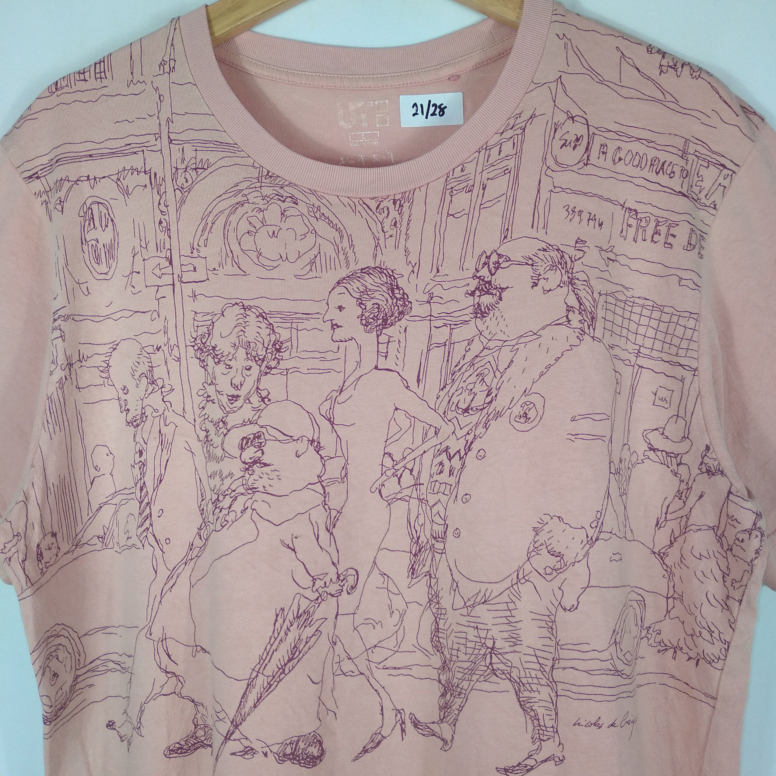 Japanese Brand × Vintage Illustration Art Of Nicholas De Crecy British Kingdom Tee Size US L / EU 52-54 / 3 - 2 Thumbnail