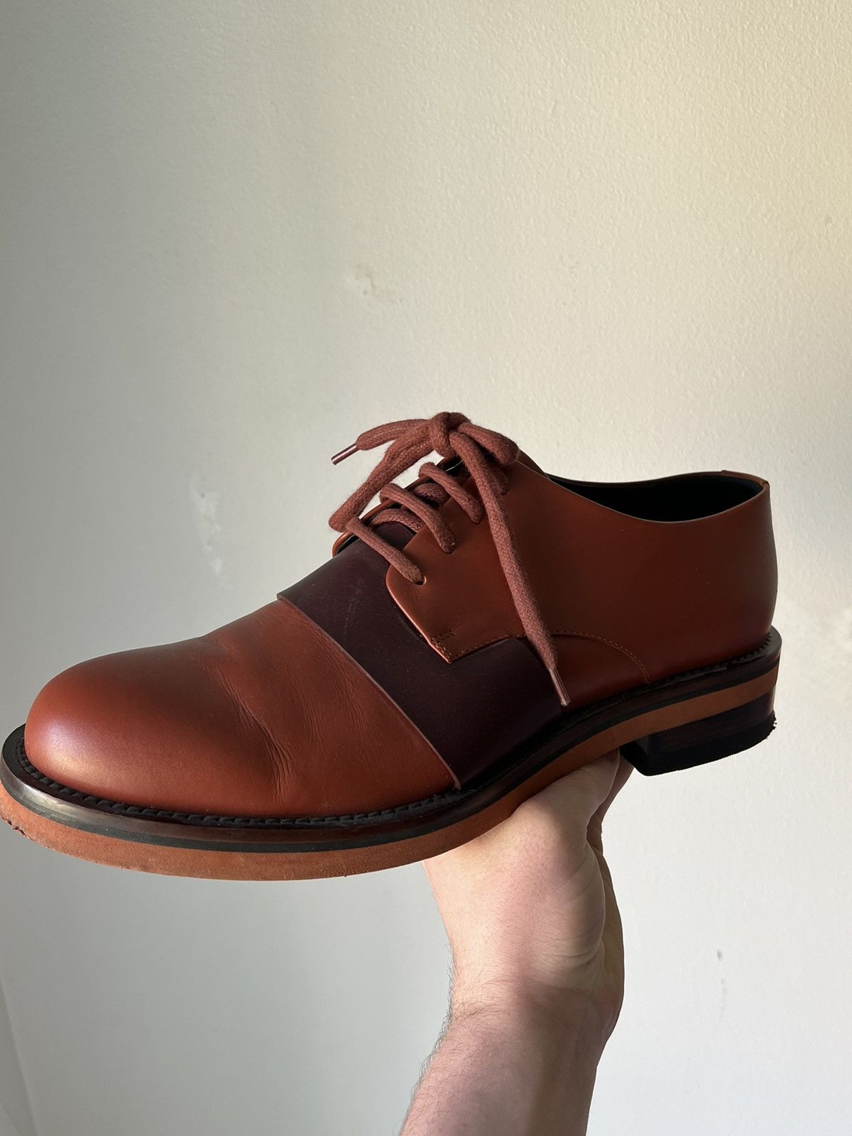 Marni Marni Tanned Leather Derby Shoes Size US 9 / EU 42 - 1 Thumbnail