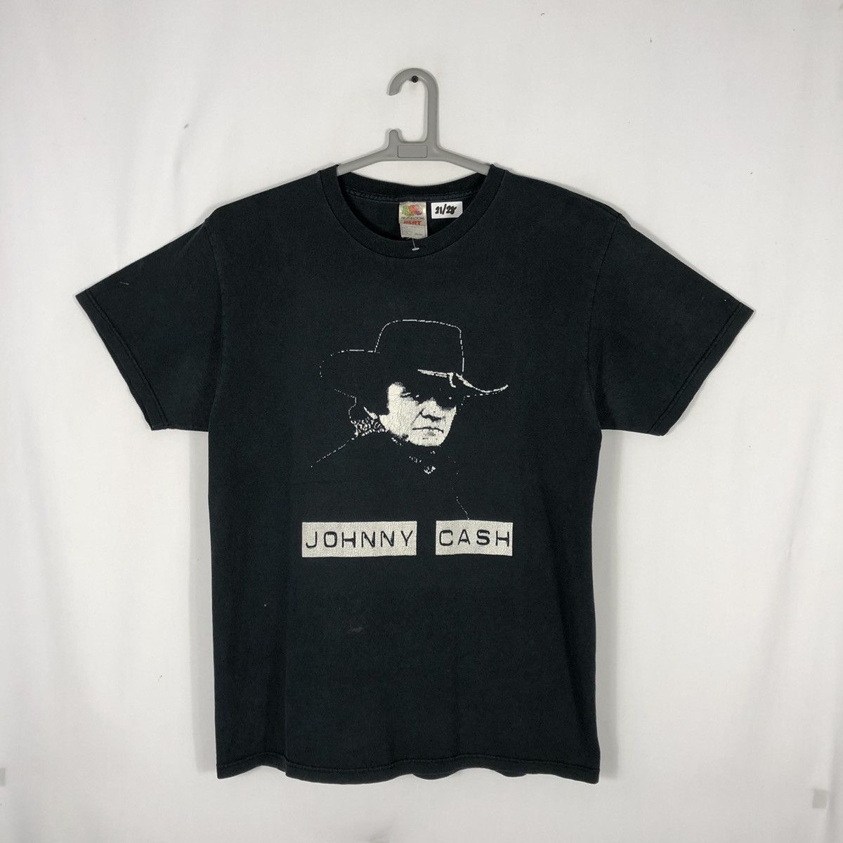 Band Tees × Vintage Vintage 90s Johnny Cash Big Image Rock Star Promo Tee Size US L / EU 52-54 / 3 - 1 Thumbnail