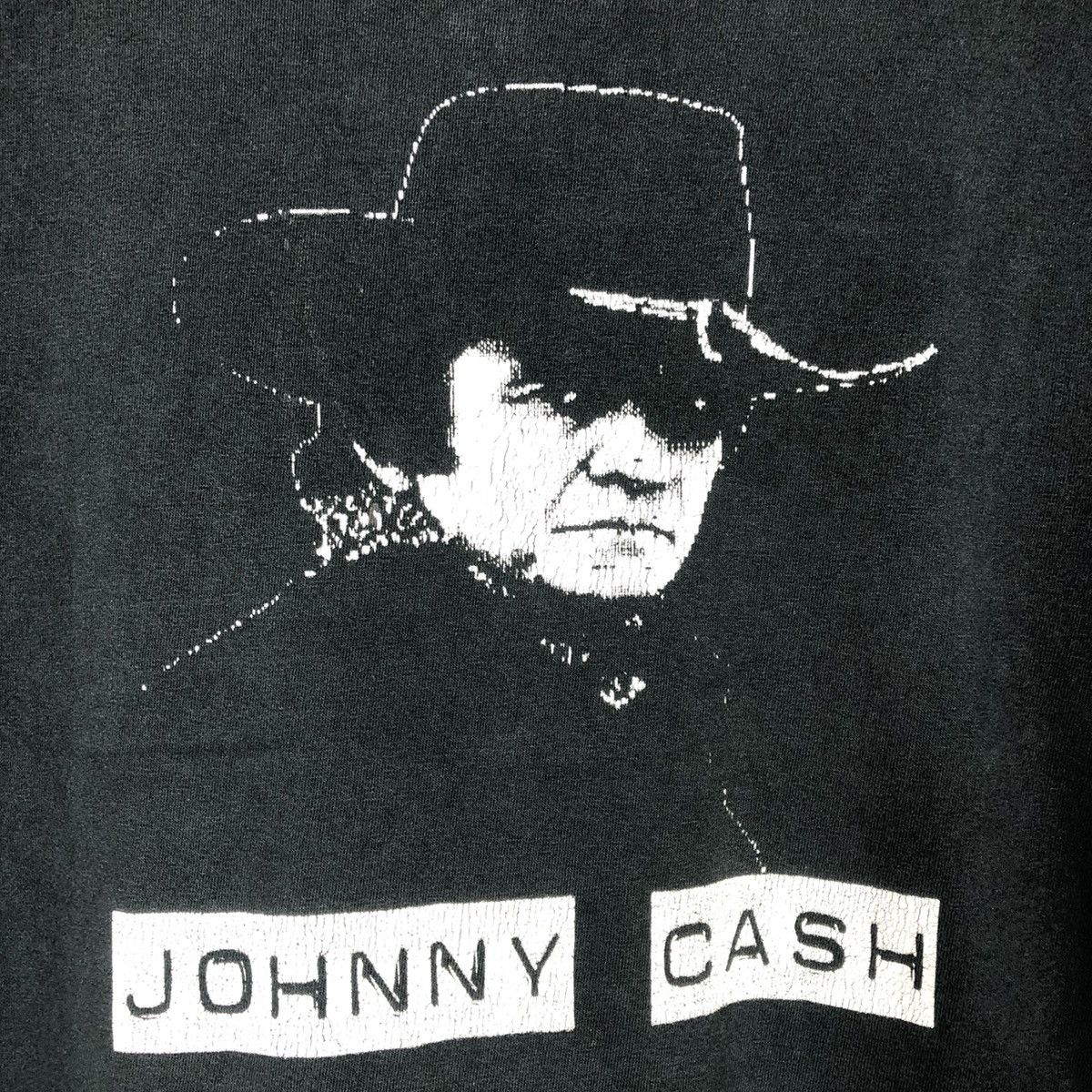 Band Tees × Vintage Vintage 90s Johnny Cash Big Image Rock Star Promo Tee Size US L / EU 52-54 / 3 - 2 Thumbnail