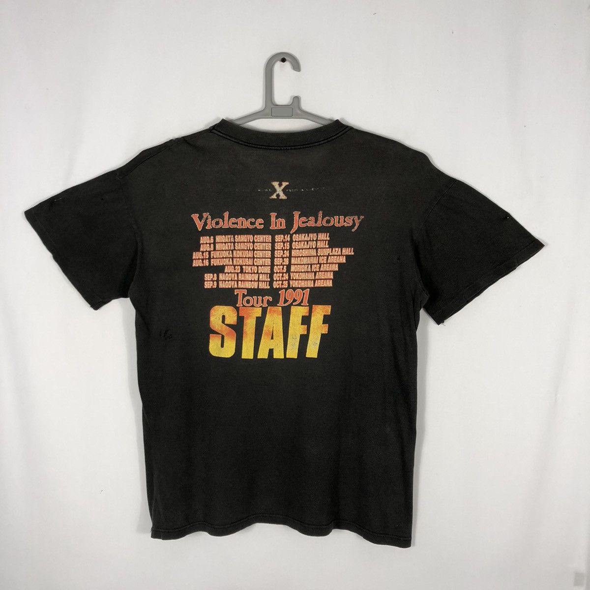 Band Tees × Vintage Vintage 1991 X Japan Violence In Jealousy STAFF Tour Tee Size US M / EU 48-50 / 2 - 4 Thumbnail