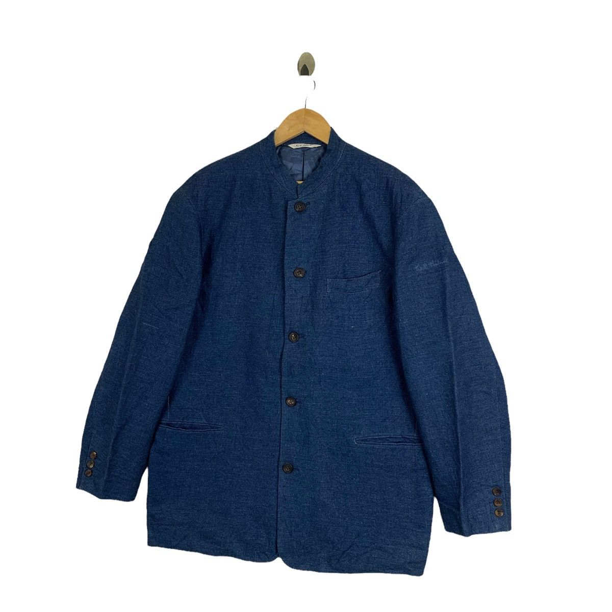 Japanese Brand × Karl Helmut × Vintage Vintage KARL HELMUT Japanese Fully Button Coat Jacket Size US L / EU 52-54 / 3 - 4 Thumbnail