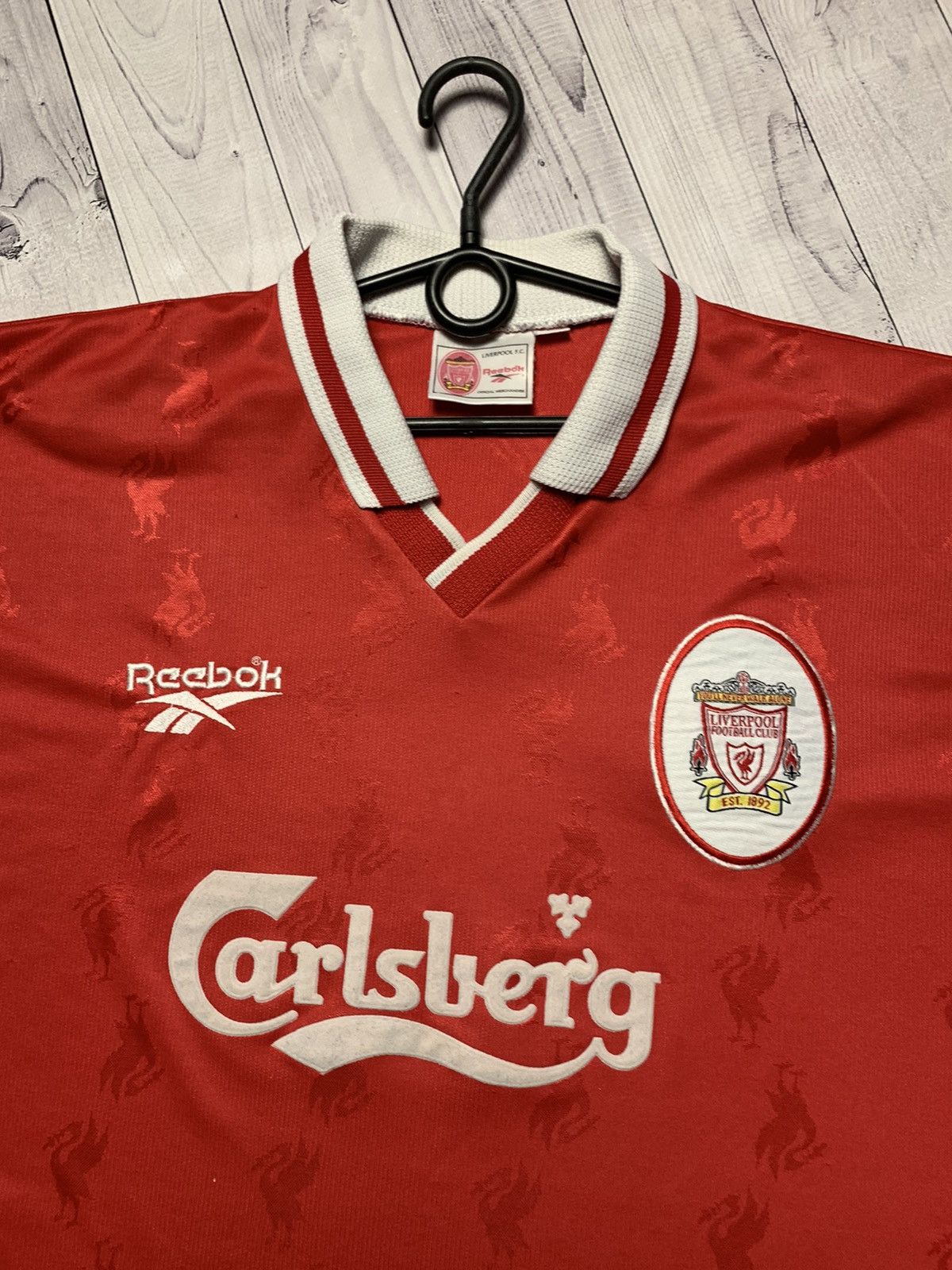 Vintage Vintage Liverpool Reebok soccer jersey size XL Size US XL / EU 56 / 4 - 3 Thumbnail