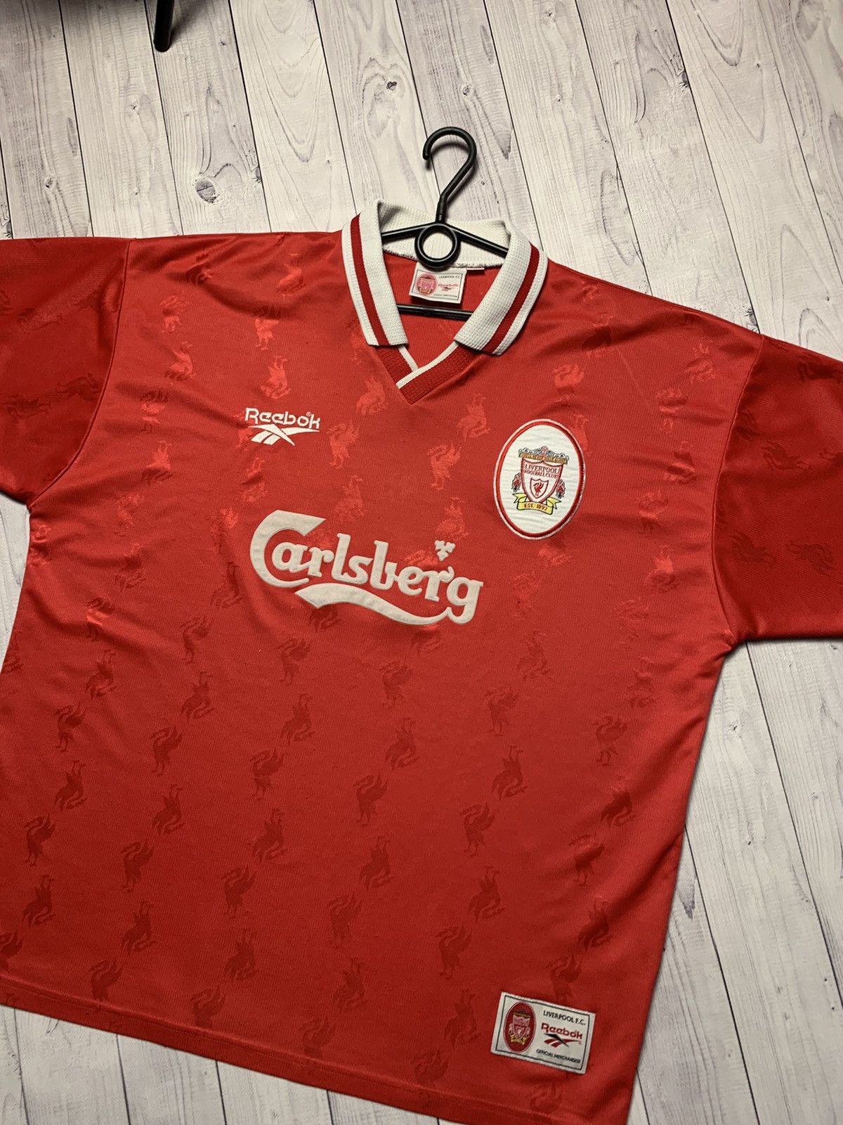 Vintage Vintage Liverpool Reebok soccer jersey size XL Size US XL / EU 56 / 4 - 2 Thumbnail