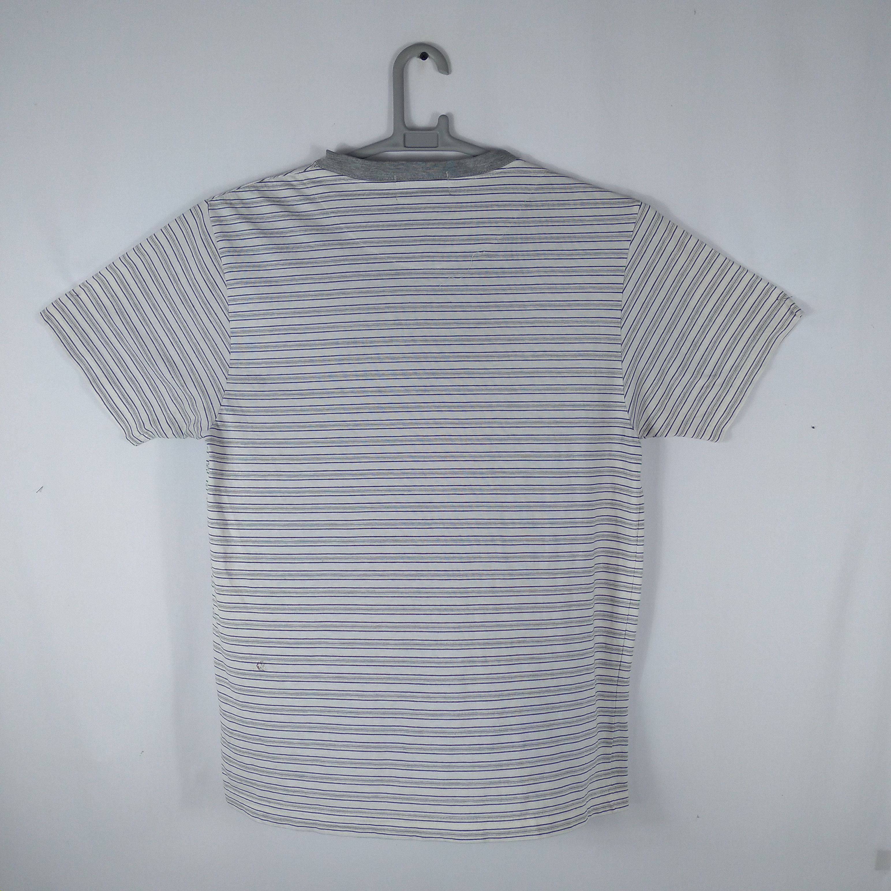 Designer × Vintage × Yohji Yamamoto Vintage Sacsny Y'Saccs Single Pocket Classic Stripes Tee Size US M / EU 48-50 / 2 - 5 Thumbnail