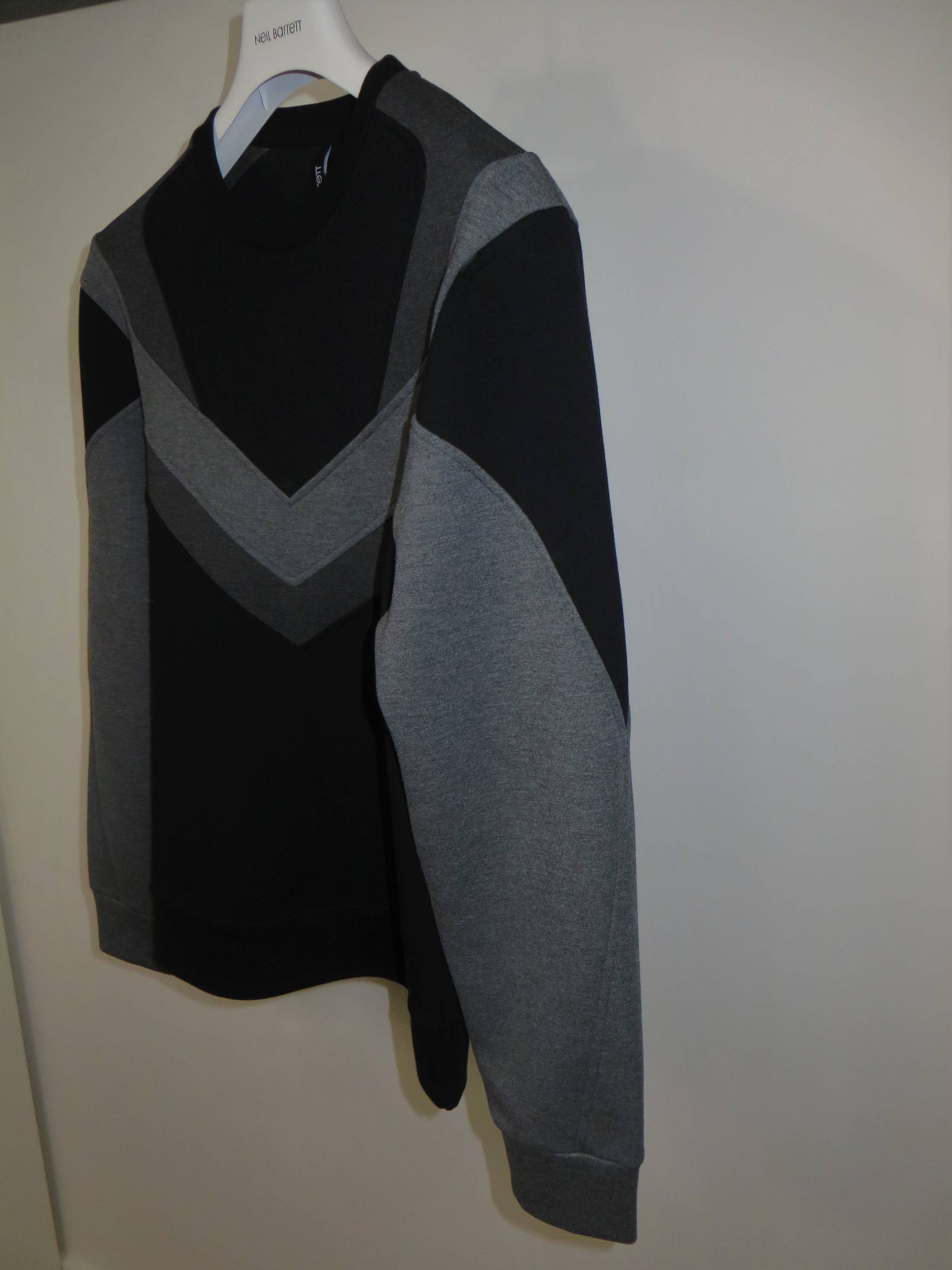 Neil Barrett Panel detail neoprene sweatshirt Size US XS / EU 42 / 0 - 5 Thumbnail