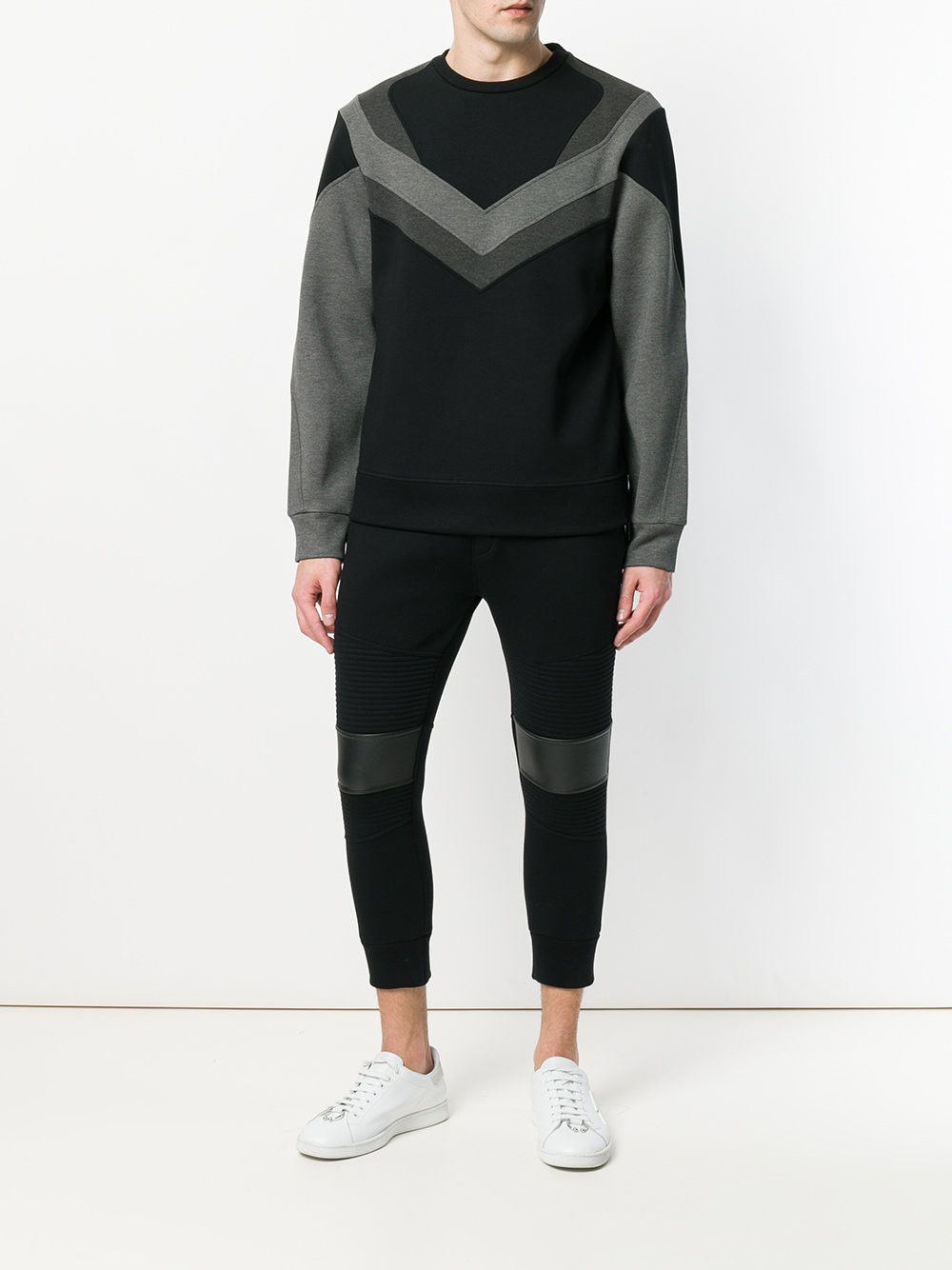 Neil Barrett Panel detail neoprene sweatshirt Size US XS / EU 42 / 0 - 3 Thumbnail