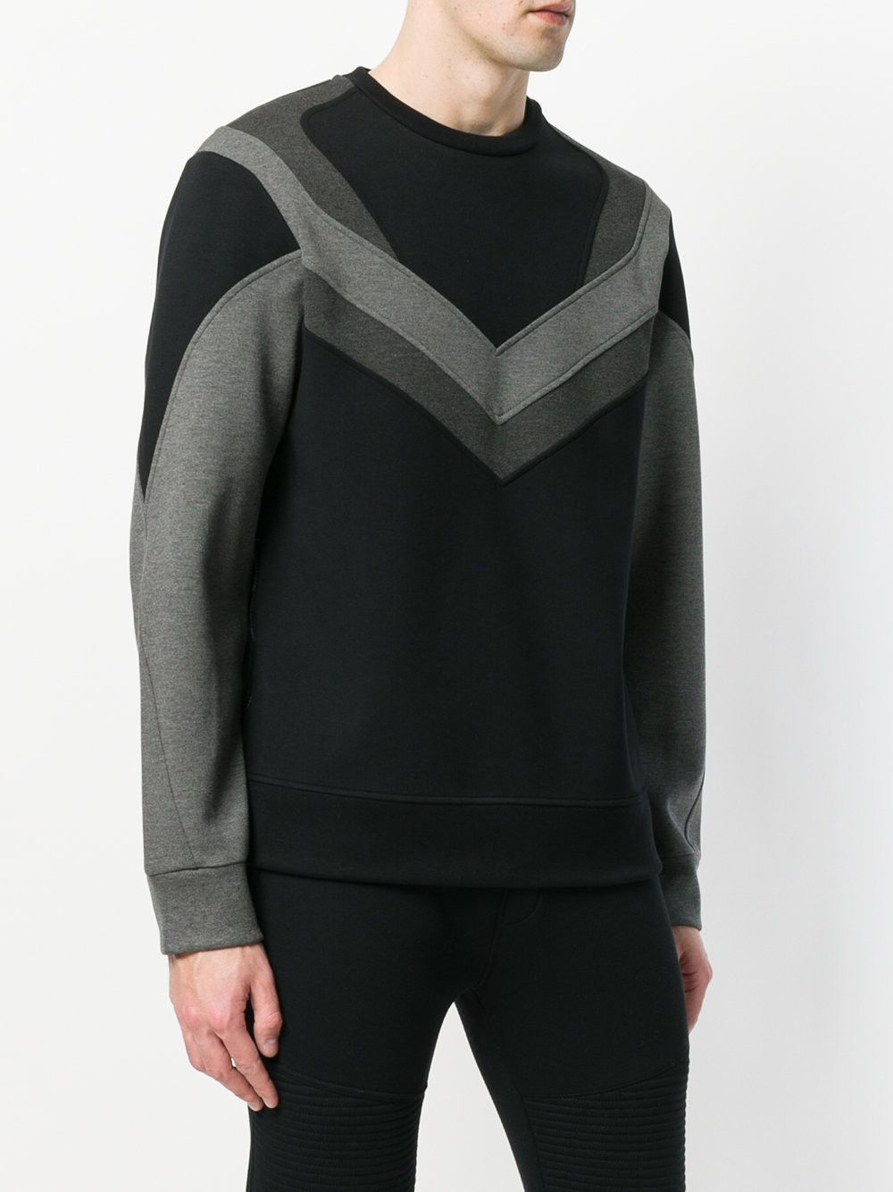 Neil Barrett Panel detail neoprene sweatshirt Size US XS / EU 42 / 0 - 1 Thumbnail