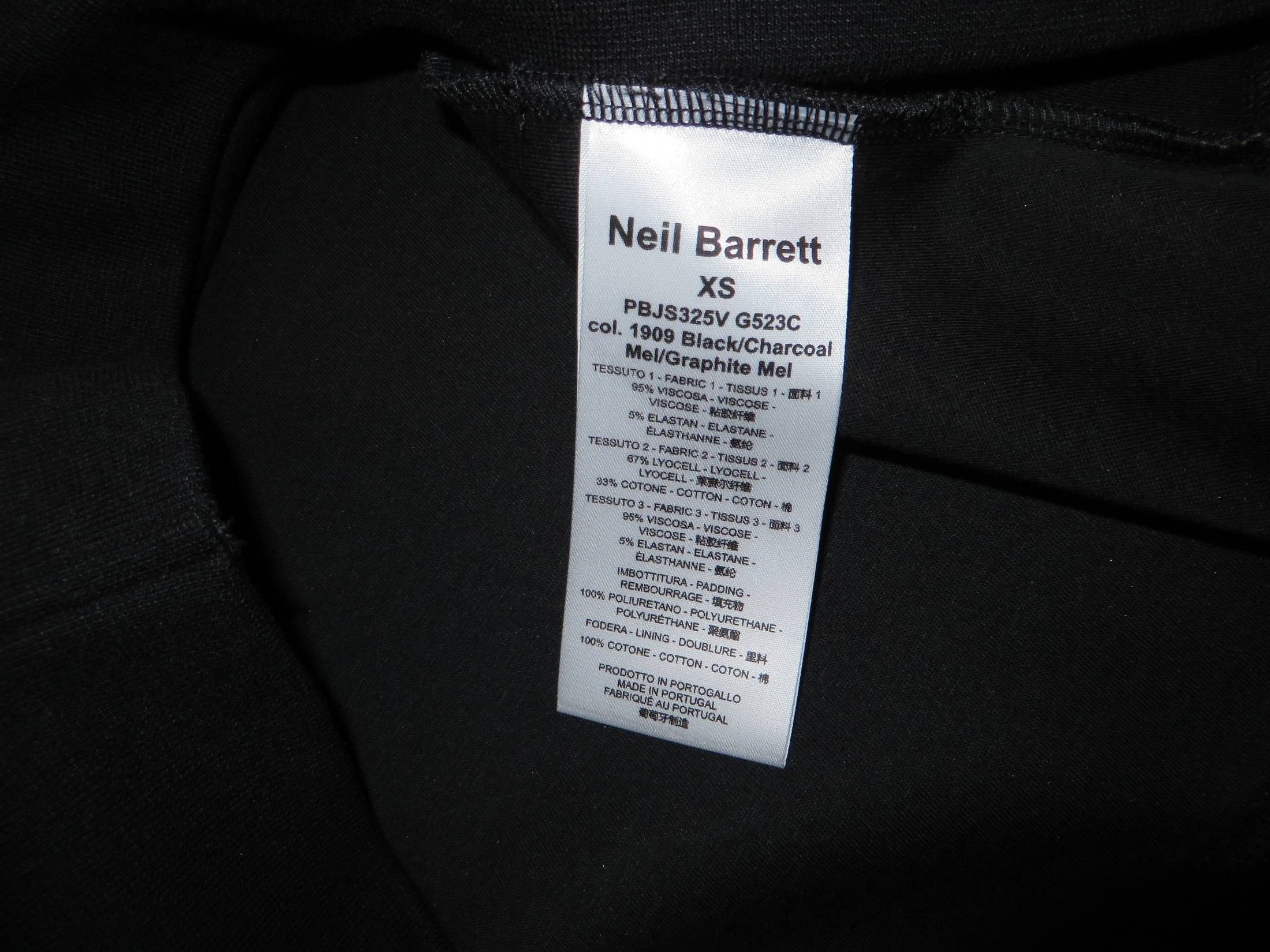 Neil Barrett Panel detail neoprene sweatshirt Size US XS / EU 42 / 0 - 12 Thumbnail