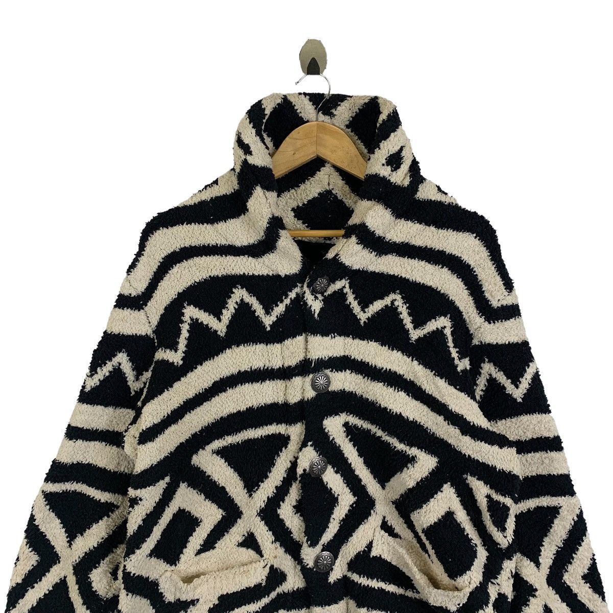 Japanese Brand × Vintage ANTIBALLISTIC Japanese Brand Design Fleece Sweaters Jacket Size L / US 10 / IT 46 - 5 Thumbnail