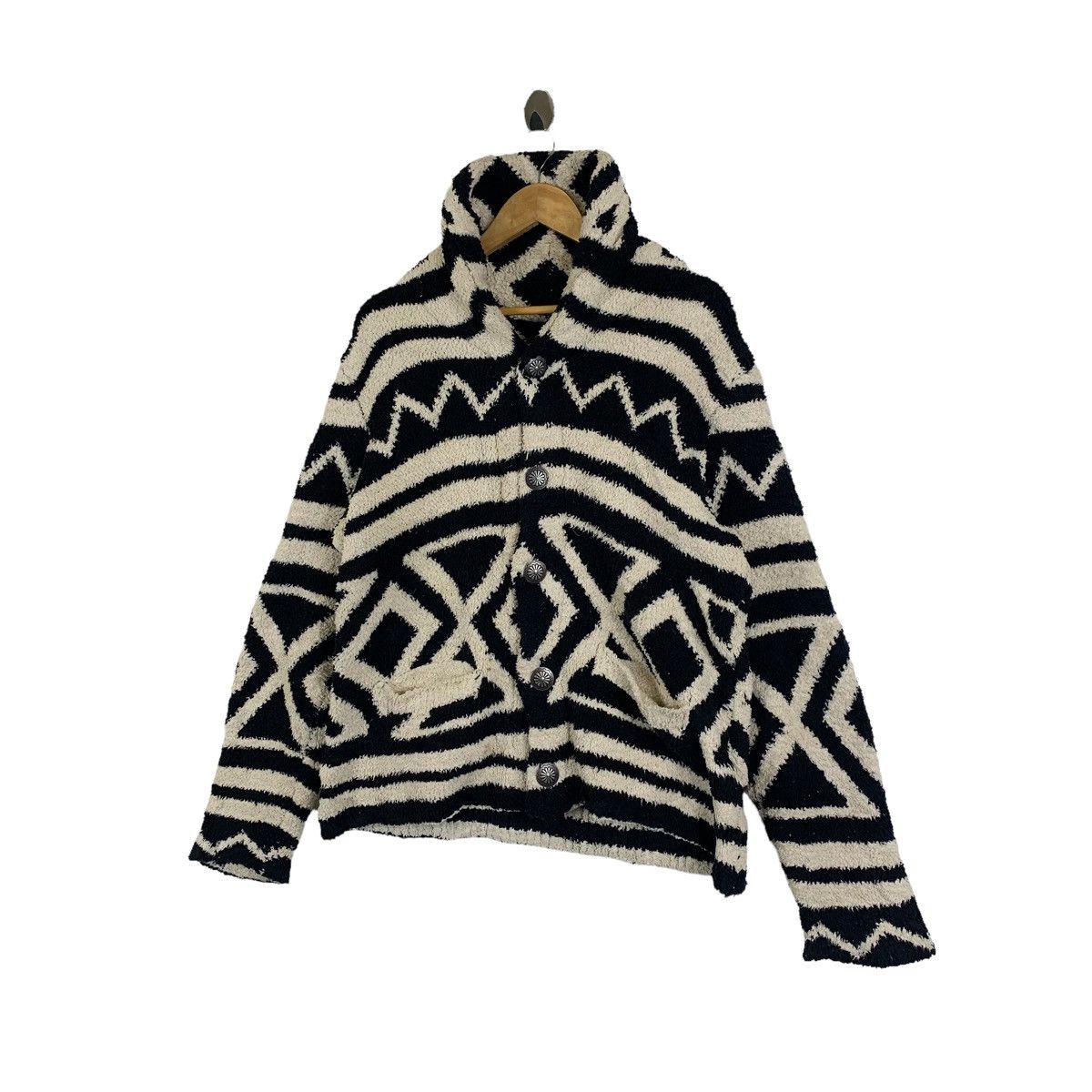 Japanese Brand × Vintage ANTIBALLISTIC Japanese Brand Design Fleece Sweaters Jacket Size L / US 10 / IT 46 - 4 Thumbnail
