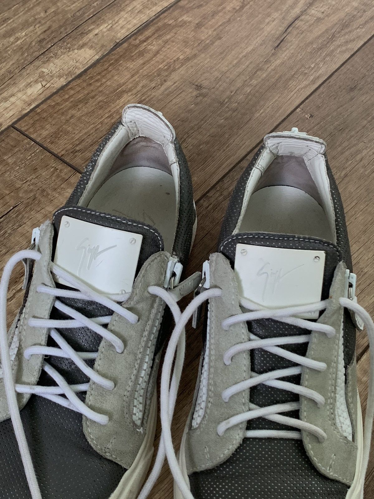 Giuseppe Zanotti Giuseppe Zanotti Frankie Leather Zip Sneakers Shoes Size US 7.5 / EU 40-41 - 12 Thumbnail