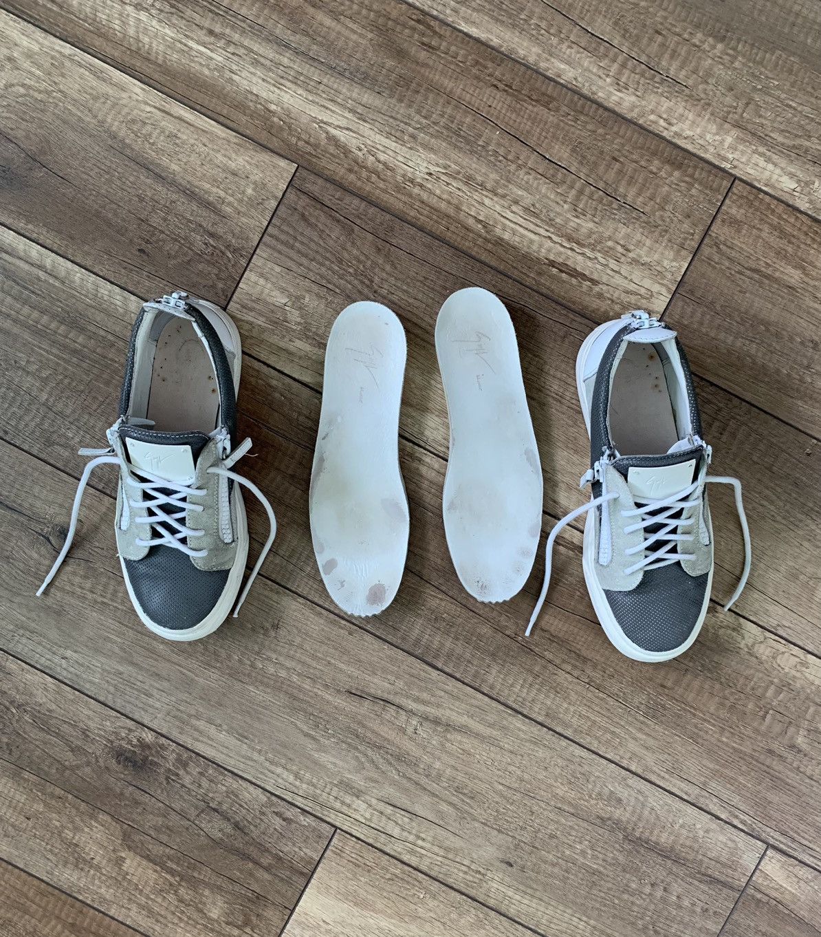 Giuseppe Zanotti Giuseppe Zanotti Frankie Leather Zip Sneakers Shoes Size US 7.5 / EU 40-41 - 13 Thumbnail