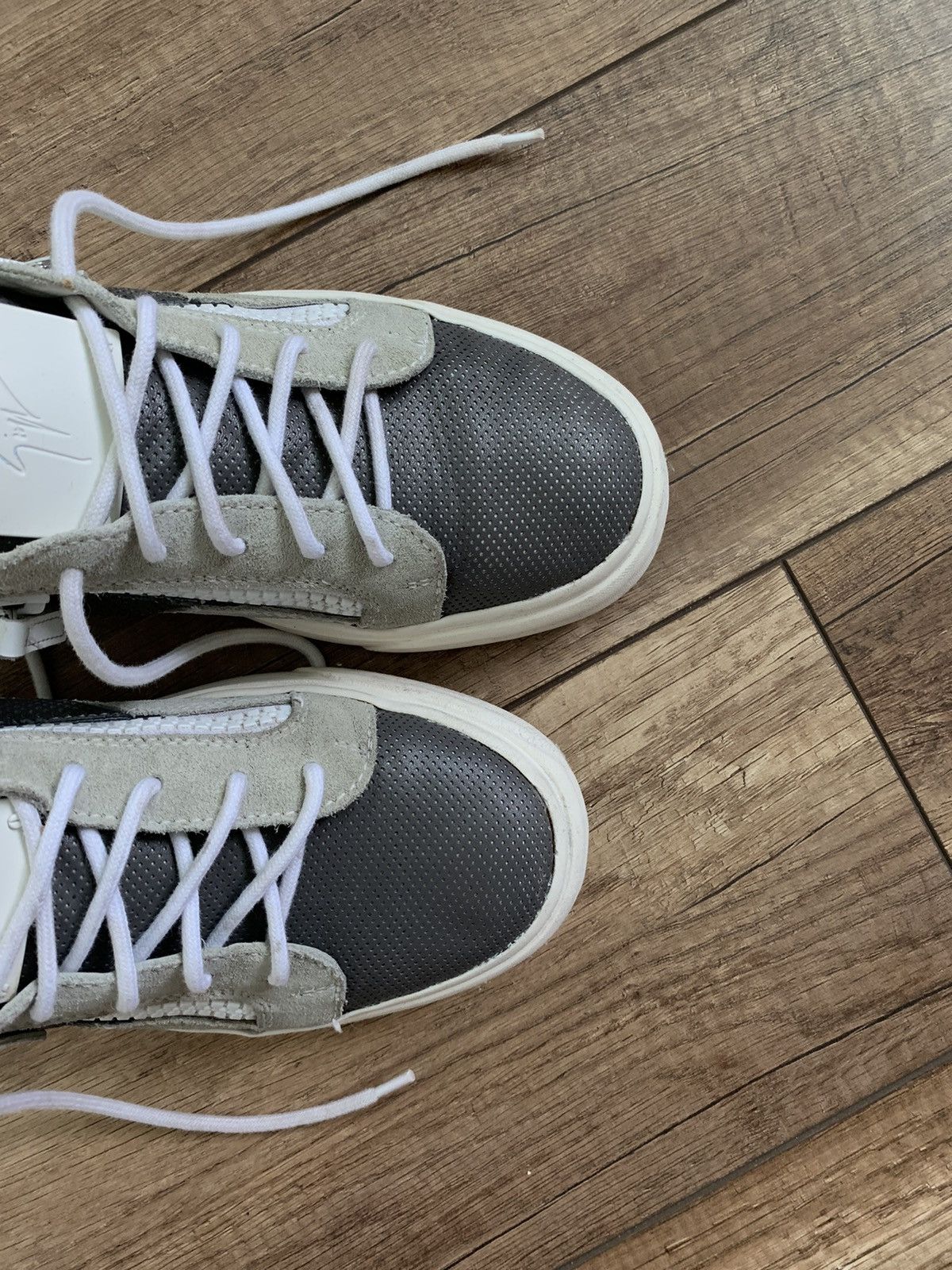 Giuseppe Zanotti Giuseppe Zanotti Frankie Leather Zip Sneakers Shoes Size US 7.5 / EU 40-41 - 8 Thumbnail