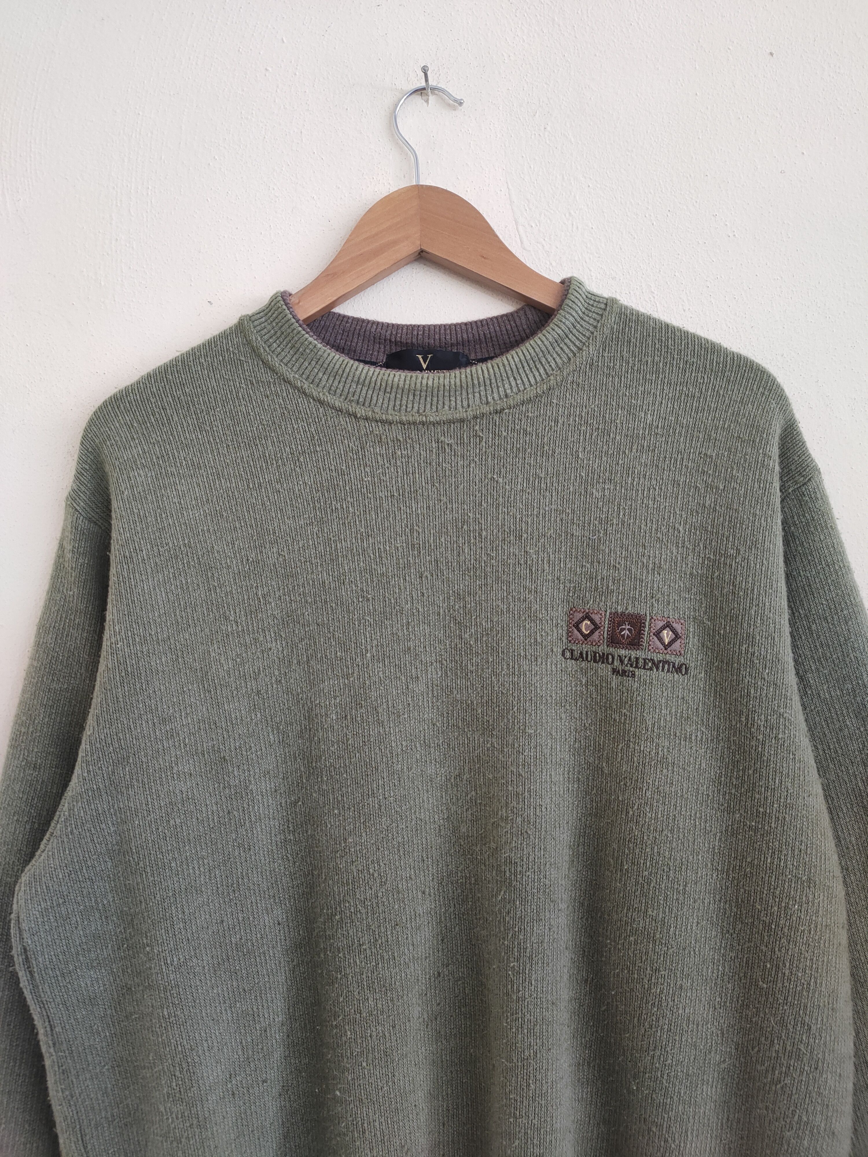 Designer × Valentino × Vintage Offer Claudio Velentino Paris pullover Sweatshirt Size US XL / EU 56 / 4 - 4 Thumbnail