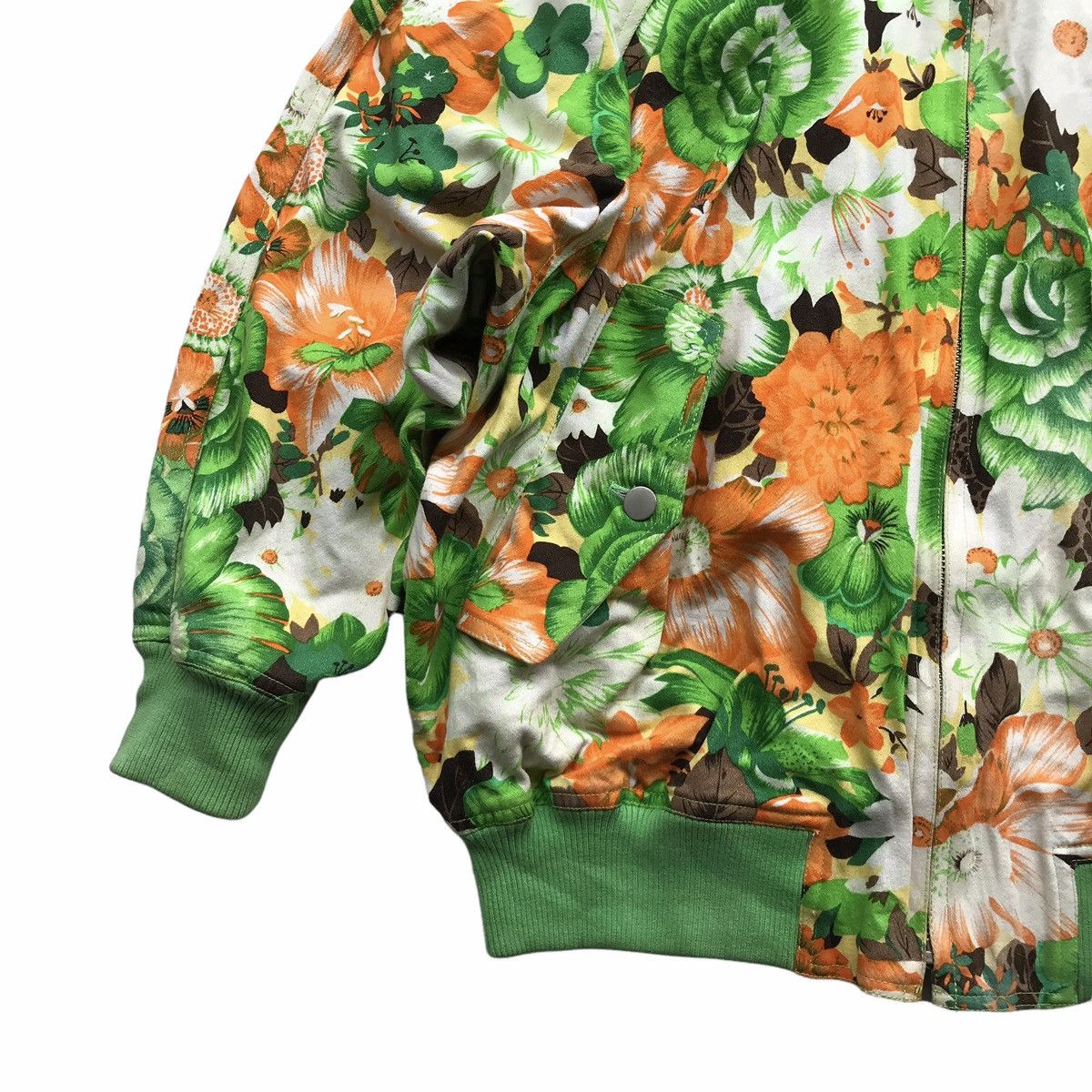 Issey Miyake × Tsumori Chisato I.S. Issey Miyake Flowers Printed Reversible Bomber Jacket Size US L / EU 52-54 / 3 - 10 Thumbnail