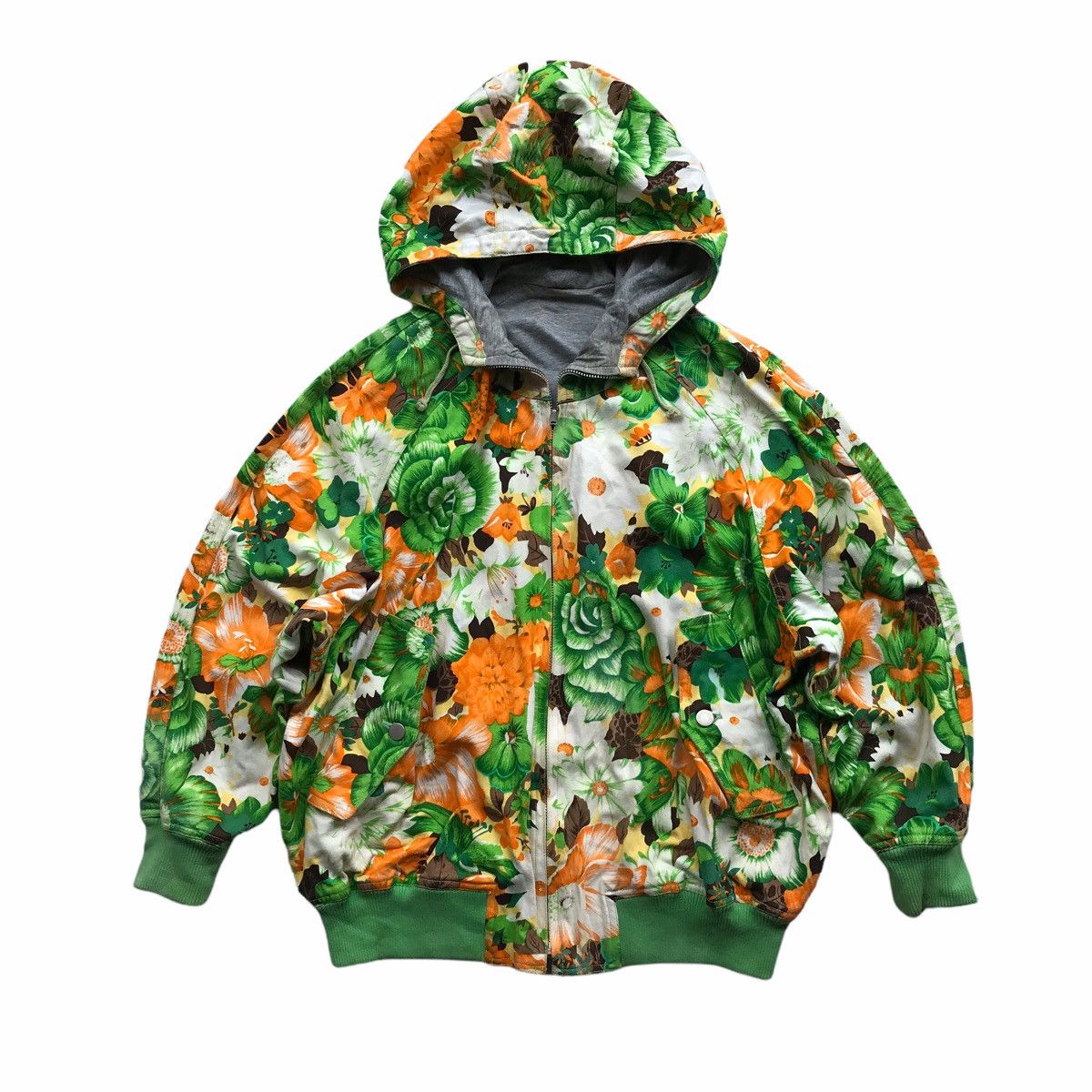 Issey Miyake × Tsumori Chisato I.S. Issey Miyake Flowers Printed Reversible Bomber Jacket Size US L / EU 52-54 / 3 - 3 Thumbnail