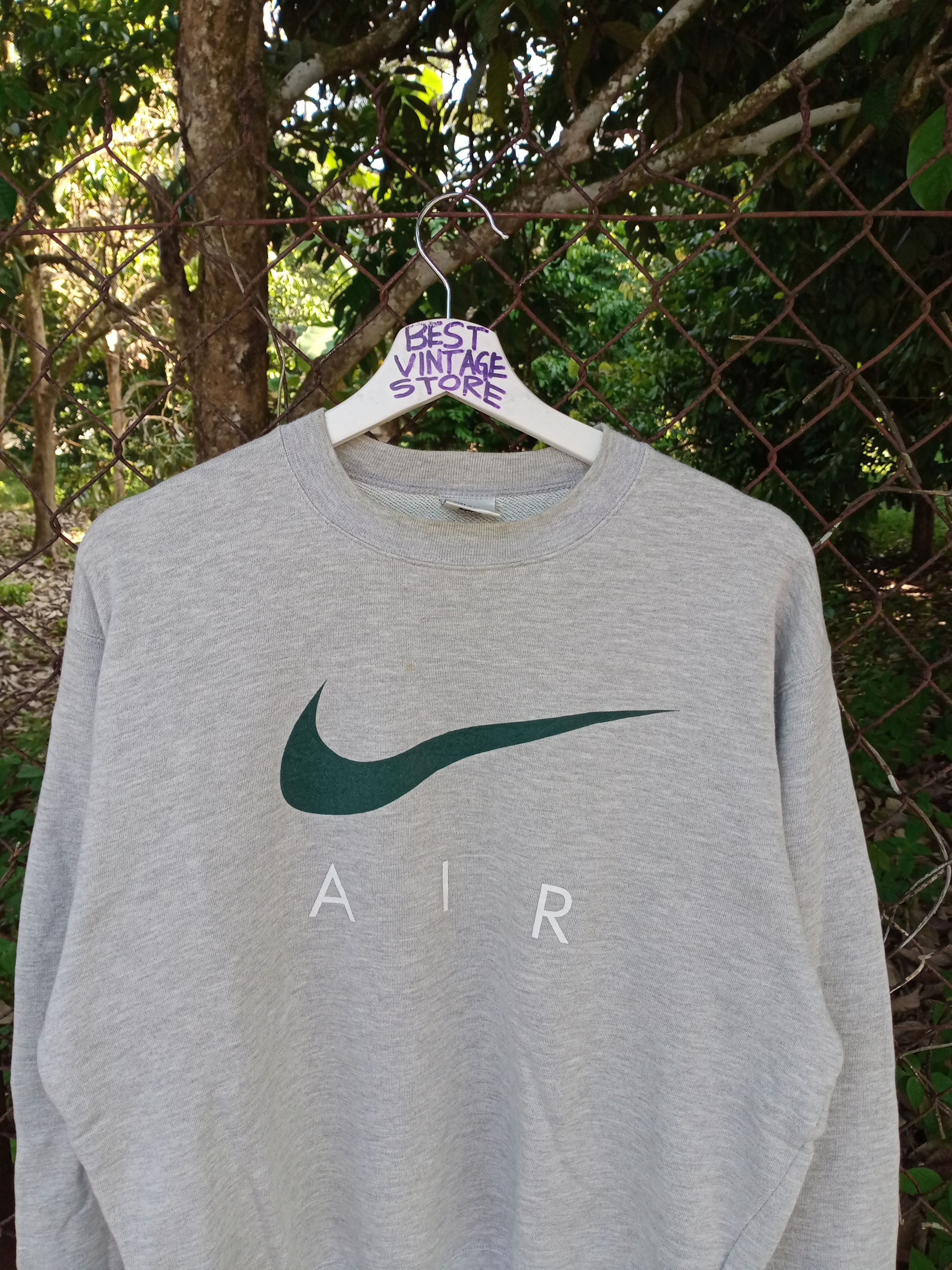 Nike Vintage Nike AIR Big Logo Sweathirt Size US L / EU 52-54 / 3 - 2 Thumbnail
