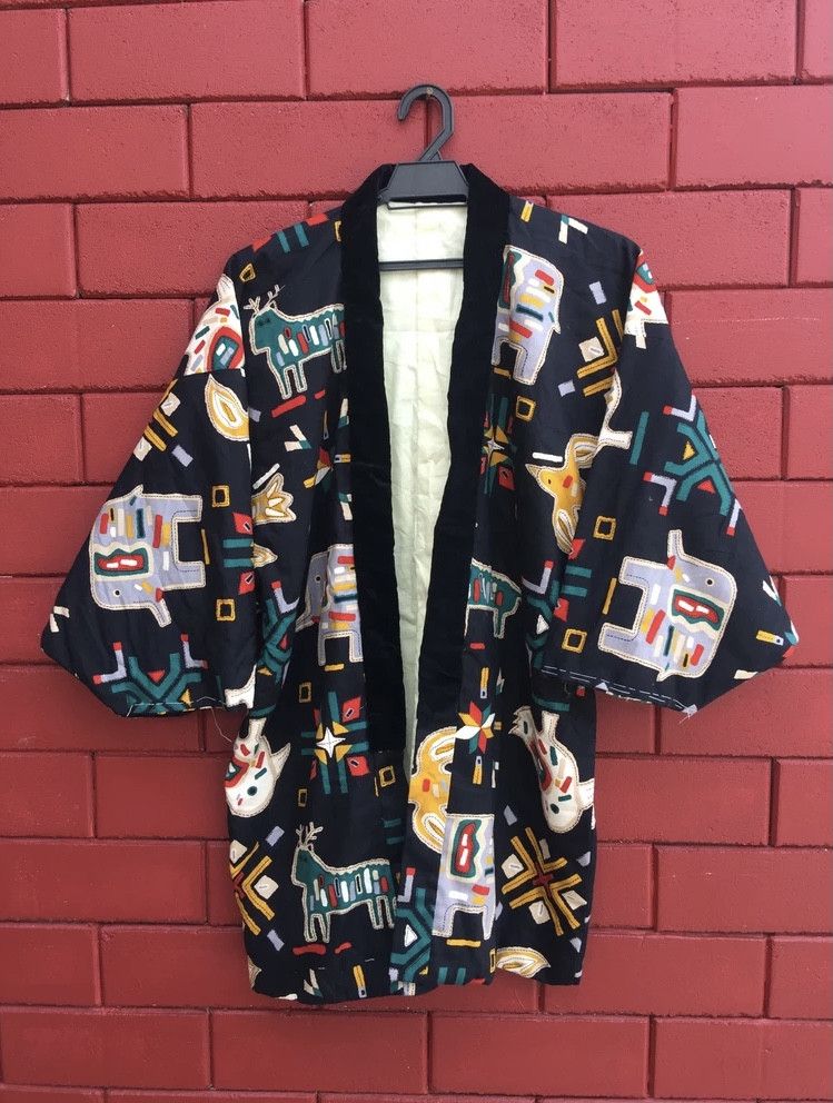 Japanese Brand × Vintage Vintage Animal Theme Kimono Japanese Designer Fashion Style Size US L / EU 52-54 / 3 - 1 Thumbnail