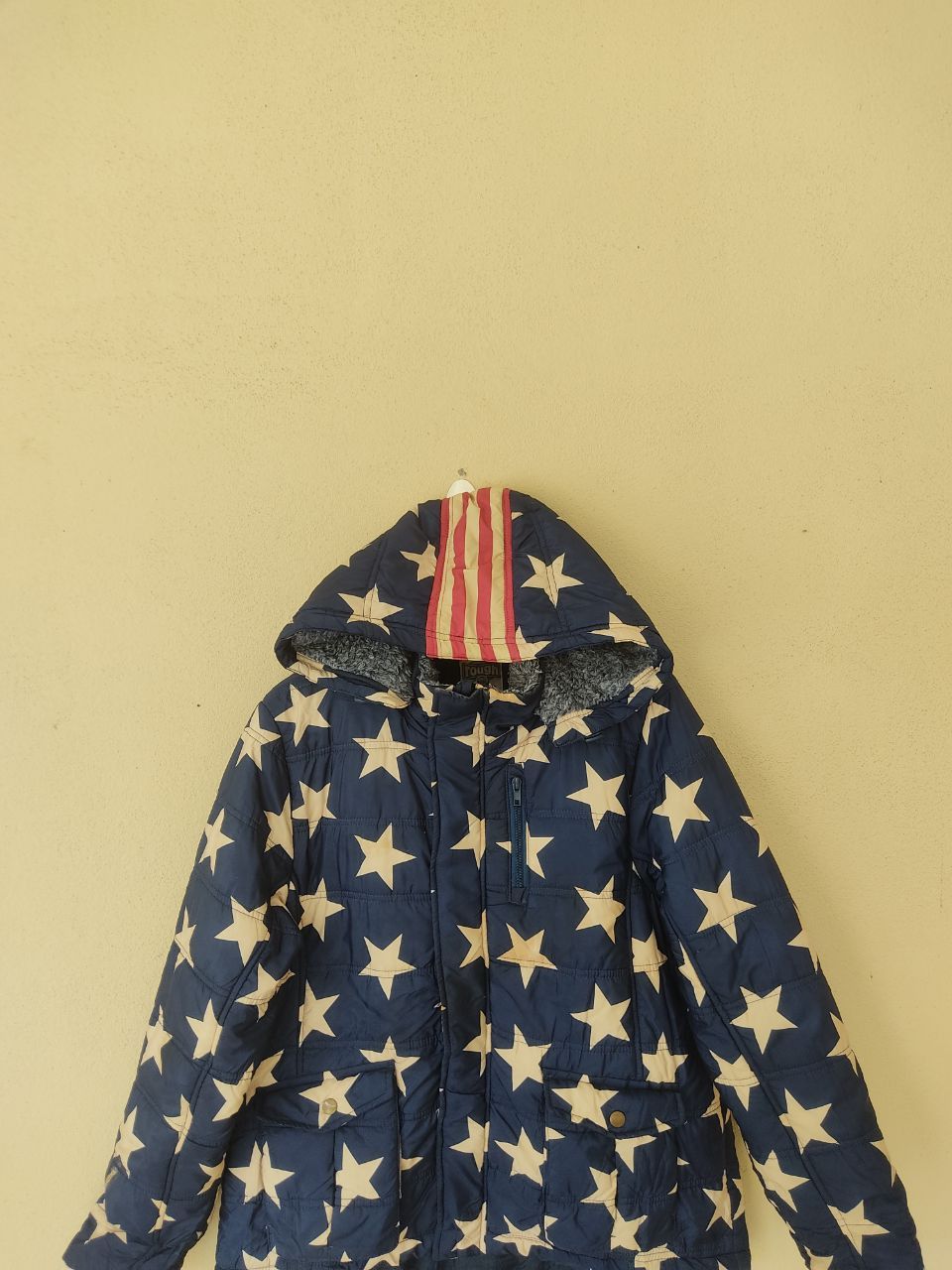 Vintage Rough Jacket American Flag Overprinted Size US M / EU 48-50 / 2 - 2 Thumbnail