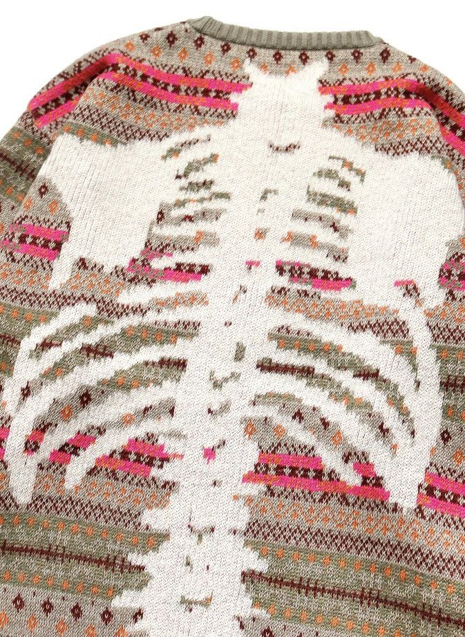Kapital × Kapital Kountry KAPITAL 7G fair isle bone skull sweater knit Size US S / EU 44-46 / 1 - 5 Thumbnail