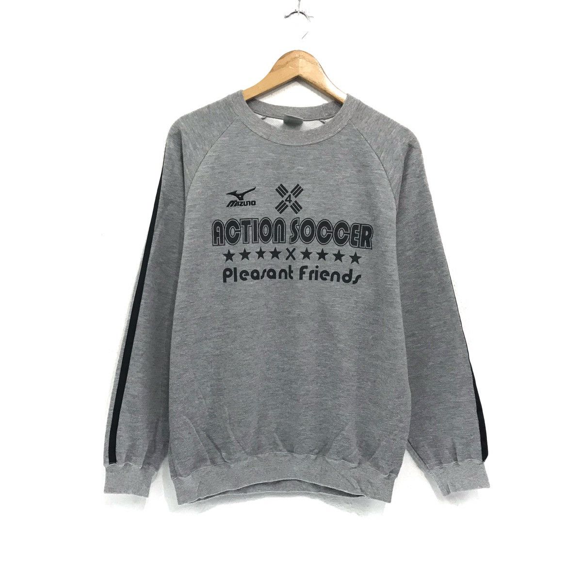 Mizuno × Vintage Mizuno Sweatshirt Crewneck Big Spellout Action Soccer Size US L / EU 52-54 / 3 - 1 Thumbnail