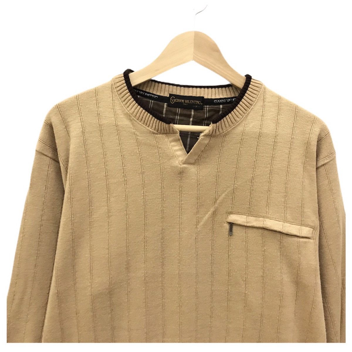 Gianni Valentino × Valentino × Vintage Gianni Valentino Sweatshirt Crewneck Embroidery Logo GV Size US M / EU 48-50 / 2 - 2 Thumbnail