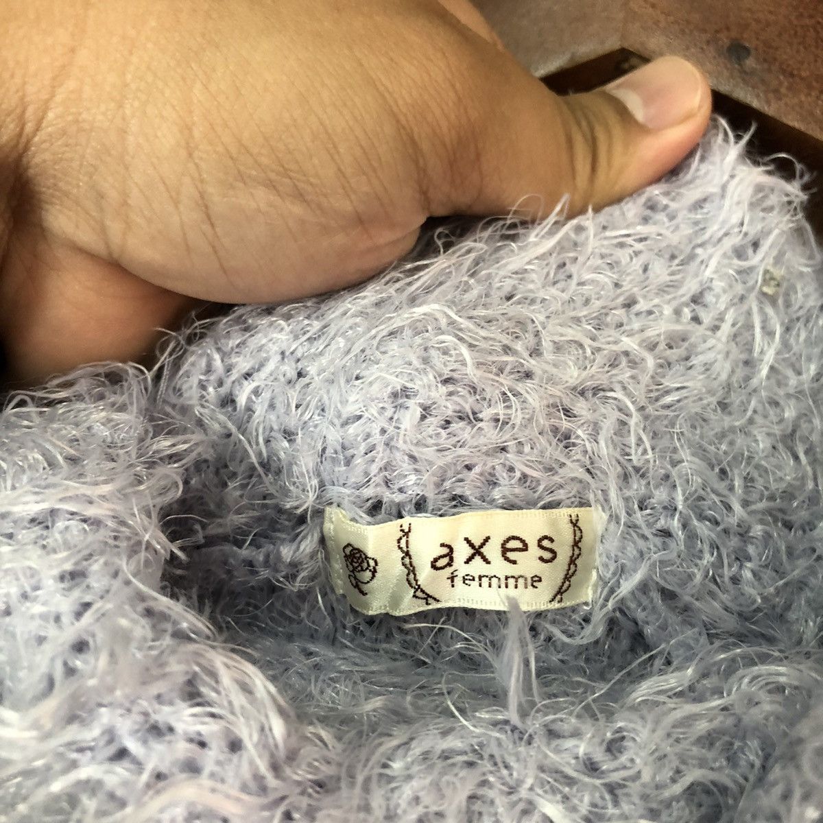 Vintage Axes Femme Shag Shaggy Fur Mohair Knitwear #6551 Size US S / EU 44-46 / 1 - 9 Thumbnail