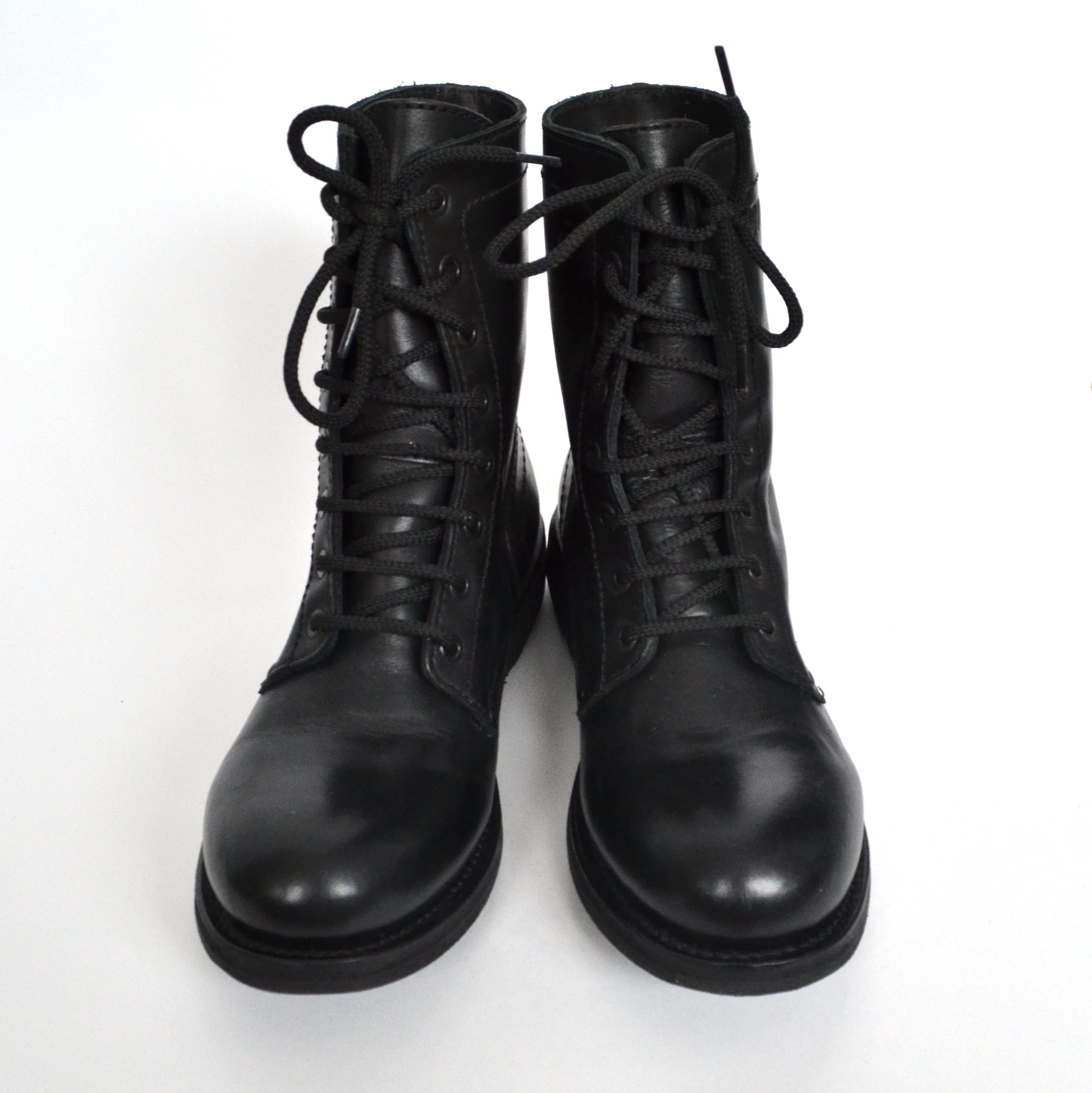 Dirk Bikkembergs Dirk Bikkembergs Boots Shoes Leather Black Lace Vintage Size US 9 / IT 39 - 3 Thumbnail