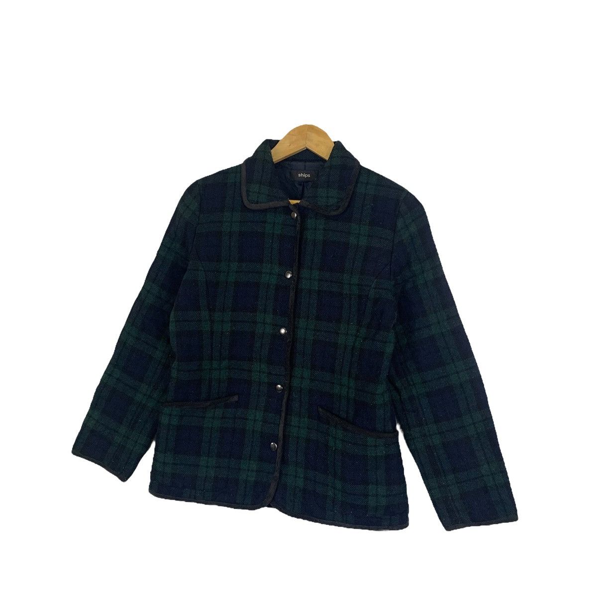 Japanese Brand × SHIPS × Vintage SHIPS Japanese Brand Tartan Fully Button Quilted Jacket Size US M / EU 48-50 / 2 - 4 Thumbnail