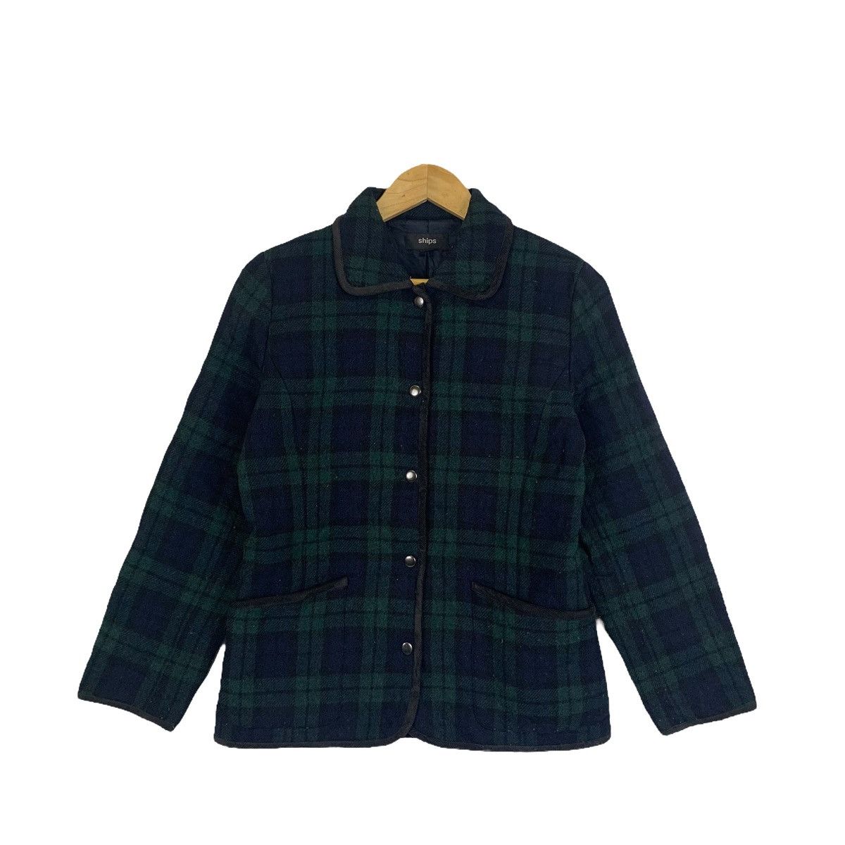 Japanese Brand × SHIPS × Vintage SHIPS Japanese Brand Tartan Fully Button Quilted Jacket Size US M / EU 48-50 / 2 - 1 Thumbnail