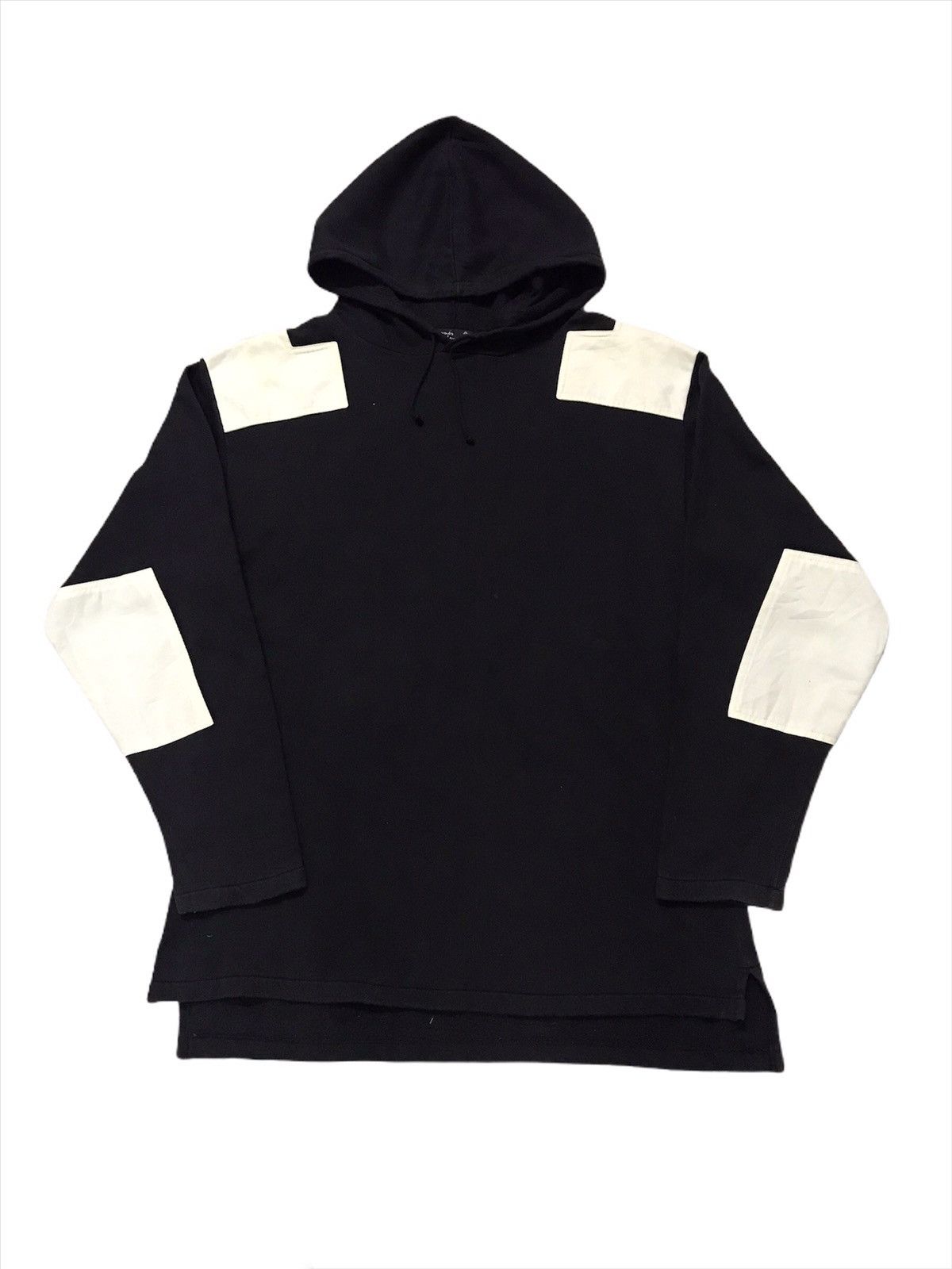 agnes b. Vintage Agnes.B Homme Paris Patchwork Pullover Hoodie Size US L / EU 52-54 / 3 - 2 Thumbnail