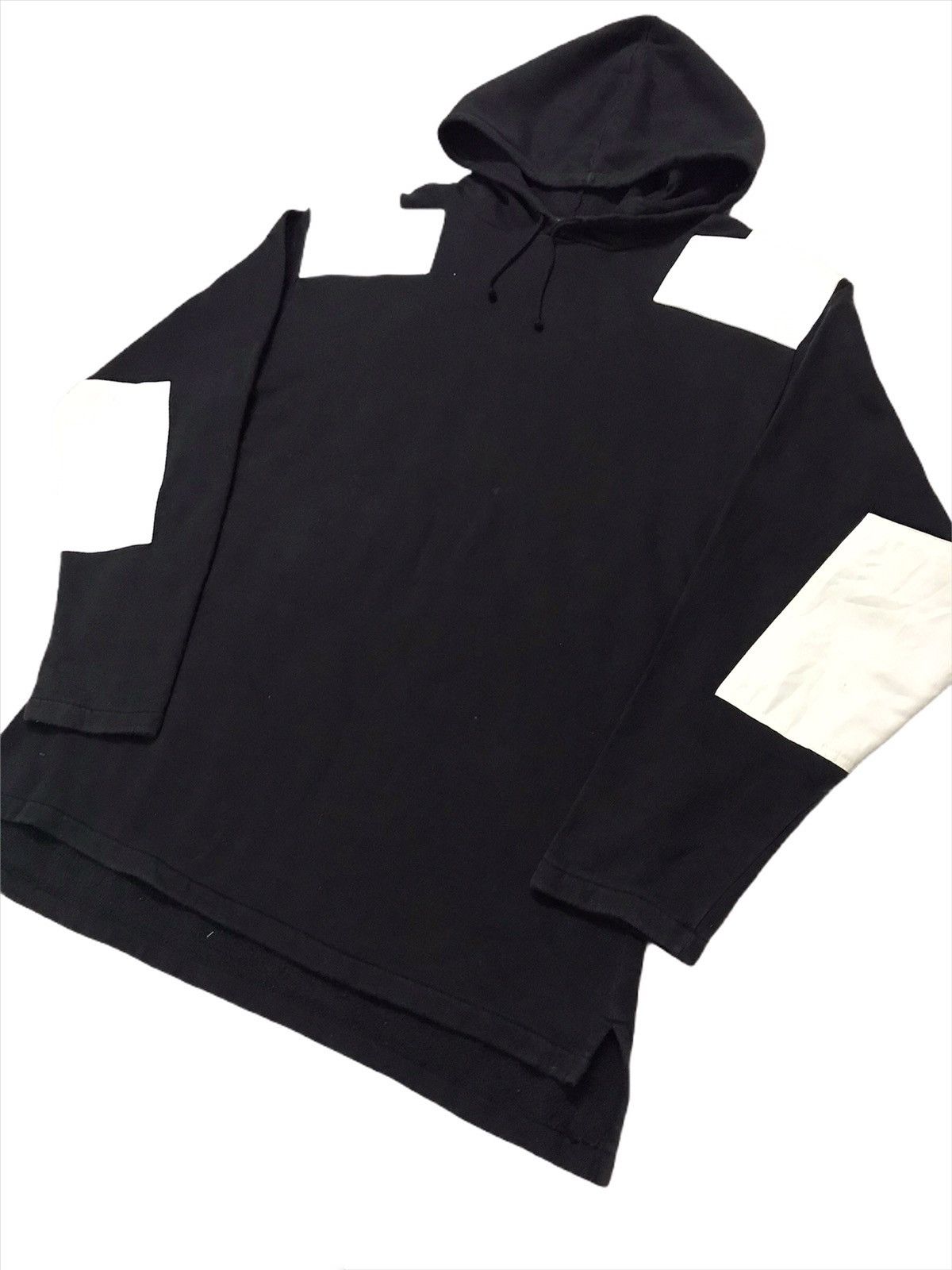 agnes b. Vintage Agnes.B Homme Paris Patchwork Pullover Hoodie Size US L / EU 52-54 / 3 - 1 Thumbnail