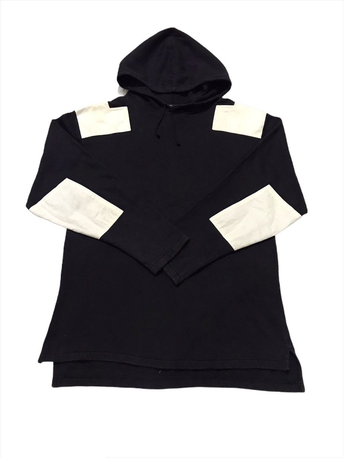 agnes b. Vintage Agnes.B Homme Paris Patchwork Pullover Hoodie Size US L / EU 52-54 / 3 - 3 Thumbnail