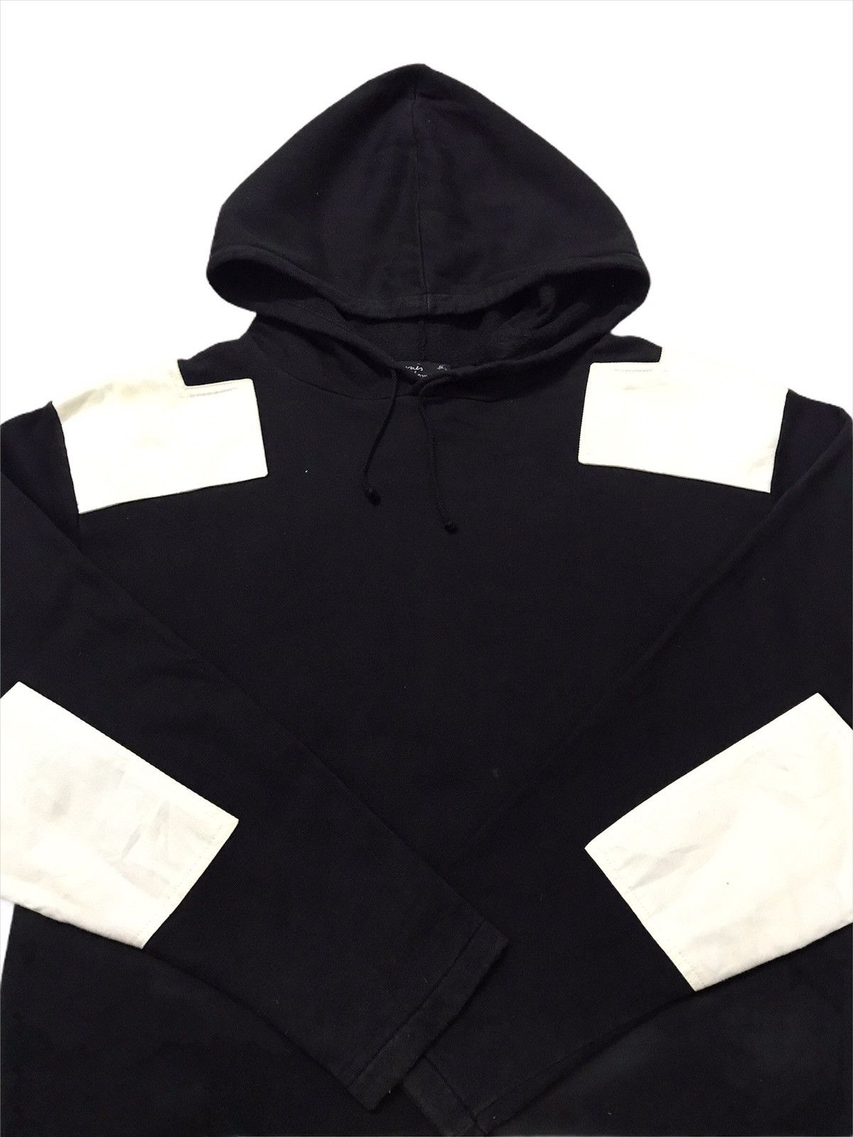 agnes b. Vintage Agnes.B Homme Paris Patchwork Pullover Hoodie Size US L / EU 52-54 / 3 - 4 Thumbnail