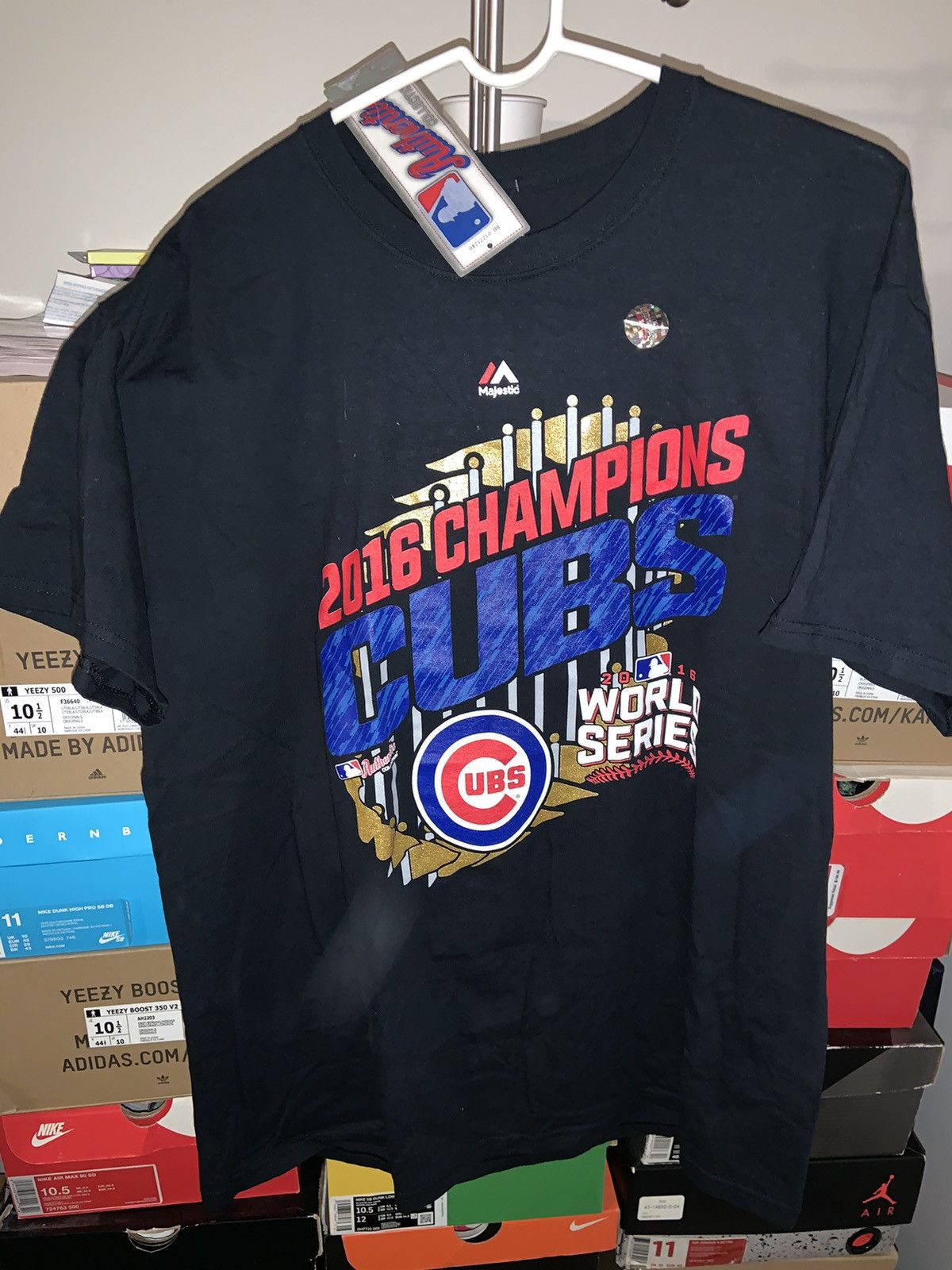 Majestic Chicago Cubs 2016 World Series Champions Tee Size US L / EU 52-54 / 3 - 1 Thumbnail