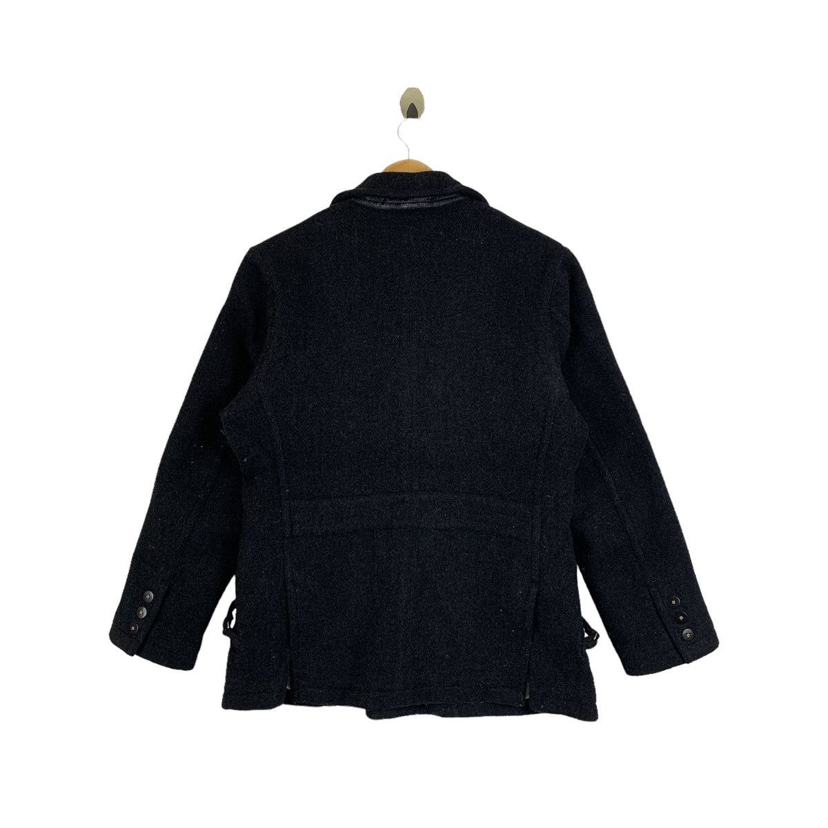 Japanese Brand HIROMICHI NAGANO Japanese Fashion Design Wool Peacoat Jacket Size US M / EU 48-50 / 2 - 2 Thumbnail
