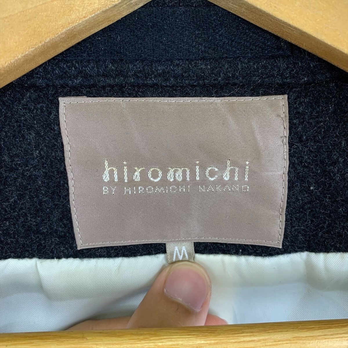 Japanese Brand HIROMICHI NAGANO Japanese Fashion Design Wool Peacoat Jacket Size US M / EU 48-50 / 2 - 6 Thumbnail