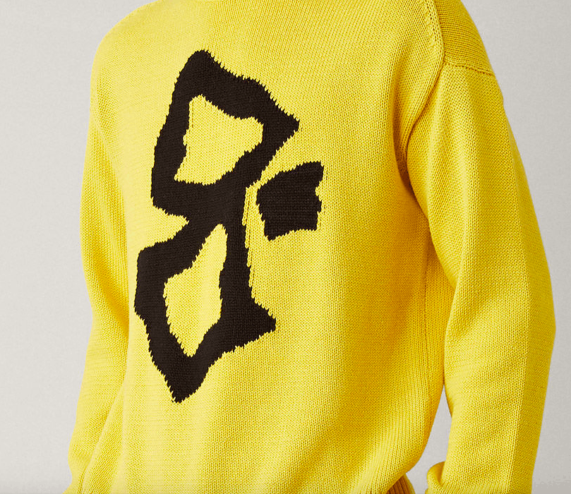 Joseph JOSEPH Yellow Boat Neck Graphic Knit Sweater XL Size US XL / EU 56 / 4 - 8 Thumbnail